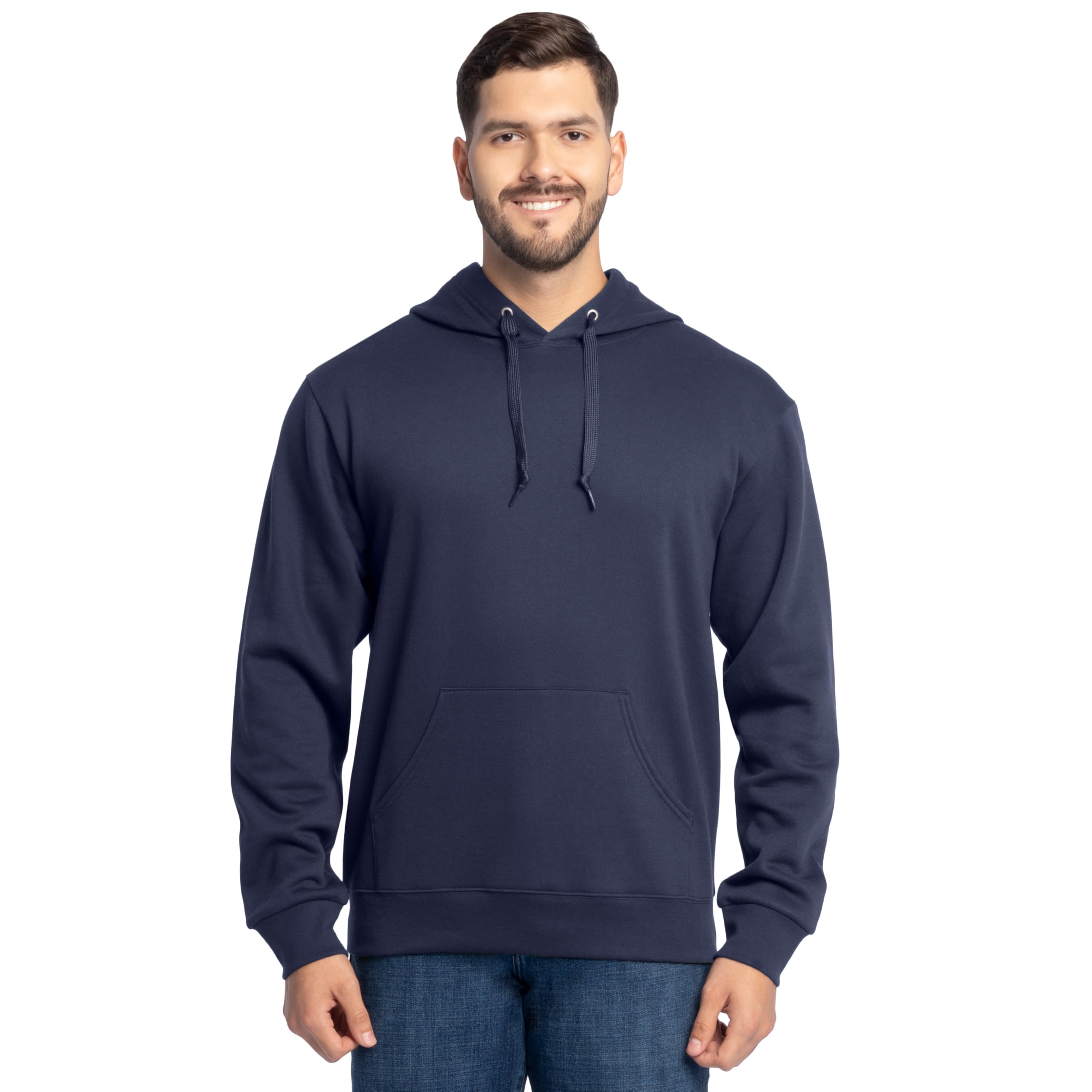 Sudadera Con Capucha Fruit Of The Loom Crafted Comfort Para Hombre - Tejido Felpa Suave, Color Negro Talla XL