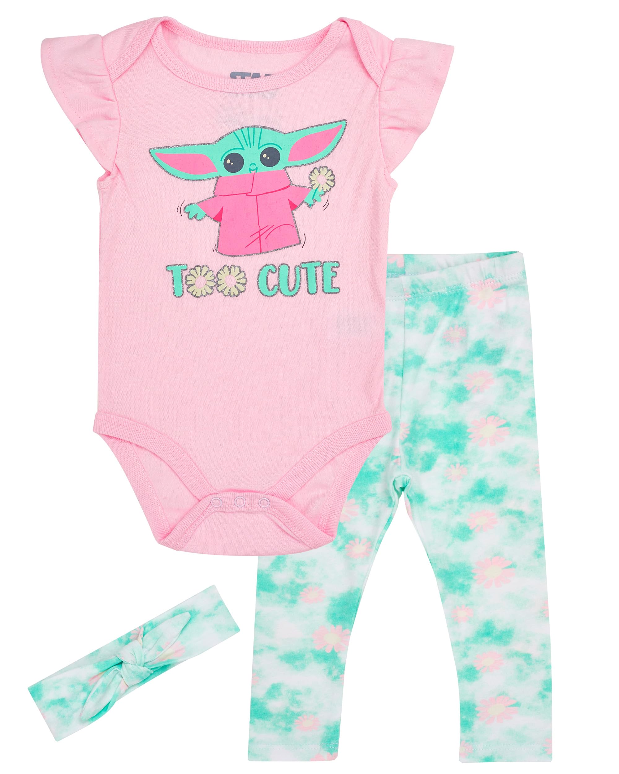 Star Wars The Mandalorian The Child Newborn Baby Girls Snap Romper