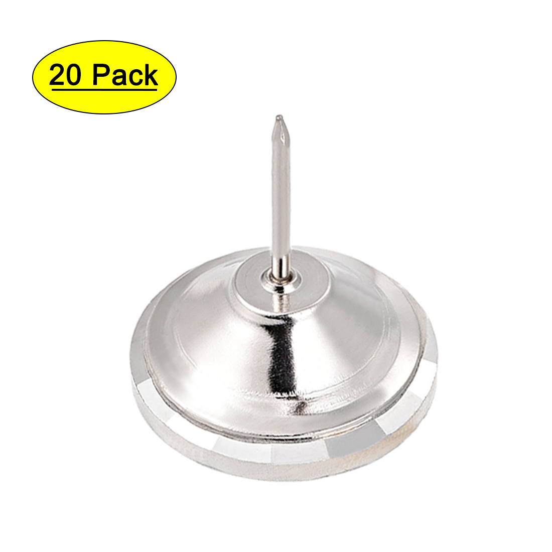 Uxcell 100 Pcs Upholstery Nail Heads - 11mm Round Head, 17mm Length, Silver Tone, For Furniture, Sofas, Headboards & DIY 10 thumbnail image