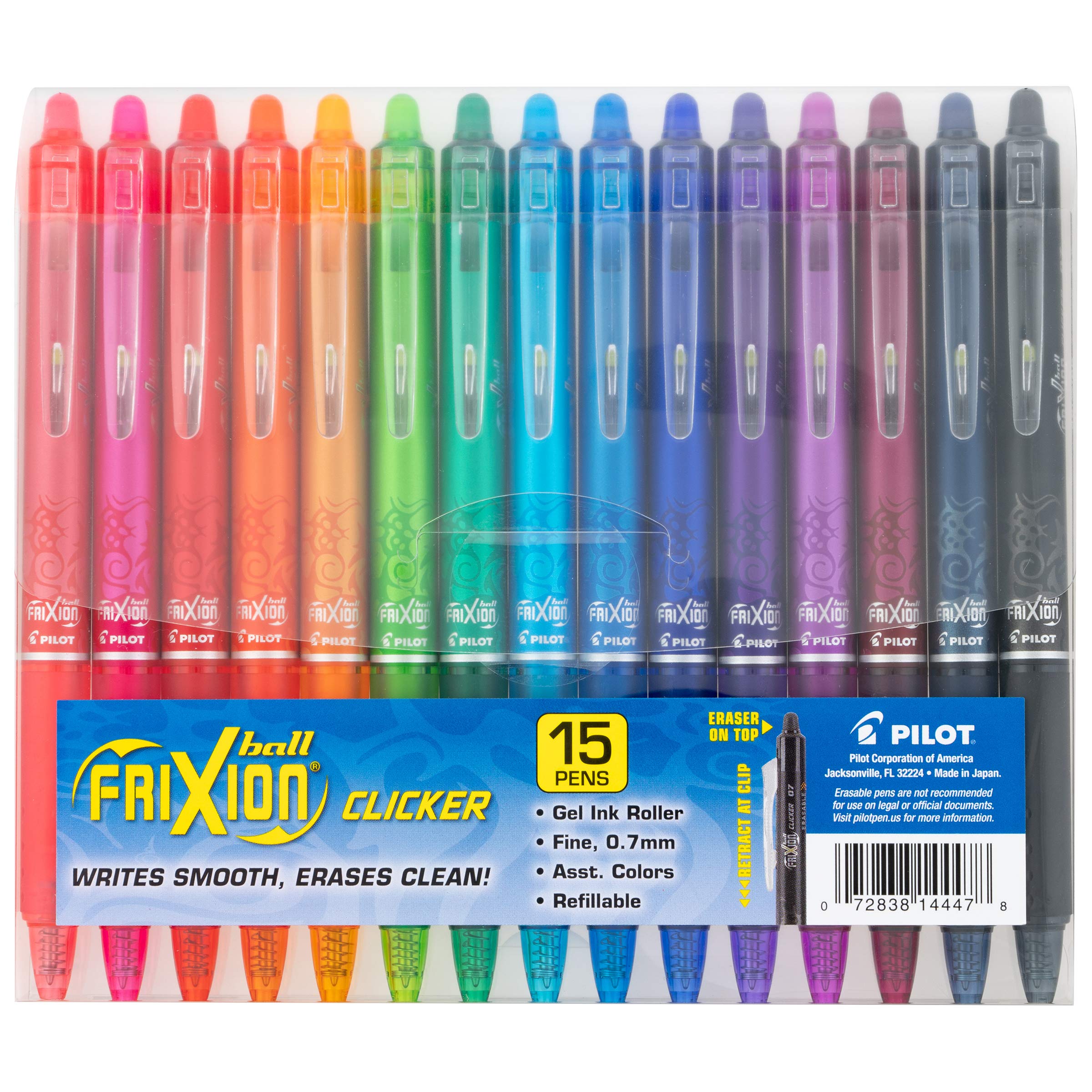 Gel Pens Colored Pilot FriXion Ball Clicker Erasable Pen Design