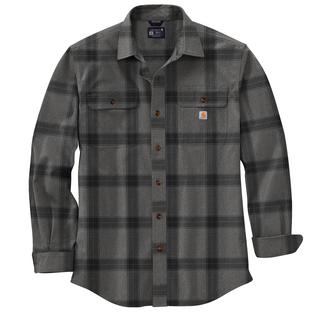 jjj 「ggg 」 Carhartt 105439 Men's Loose Fit Heavyweight Flannel Long