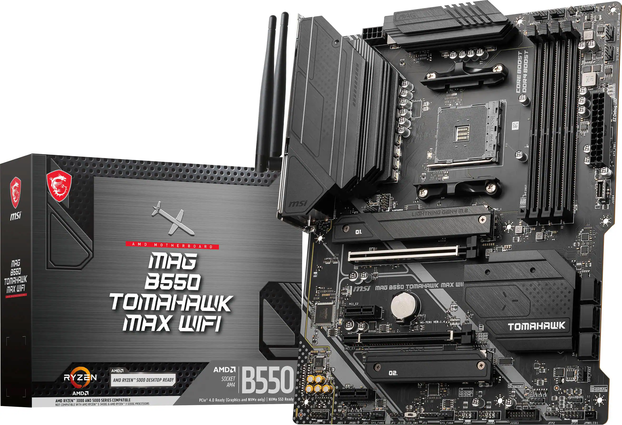 MSI - Brandclub - MSI MAG B650 Tomahawk WiFi Gaming Motherboard