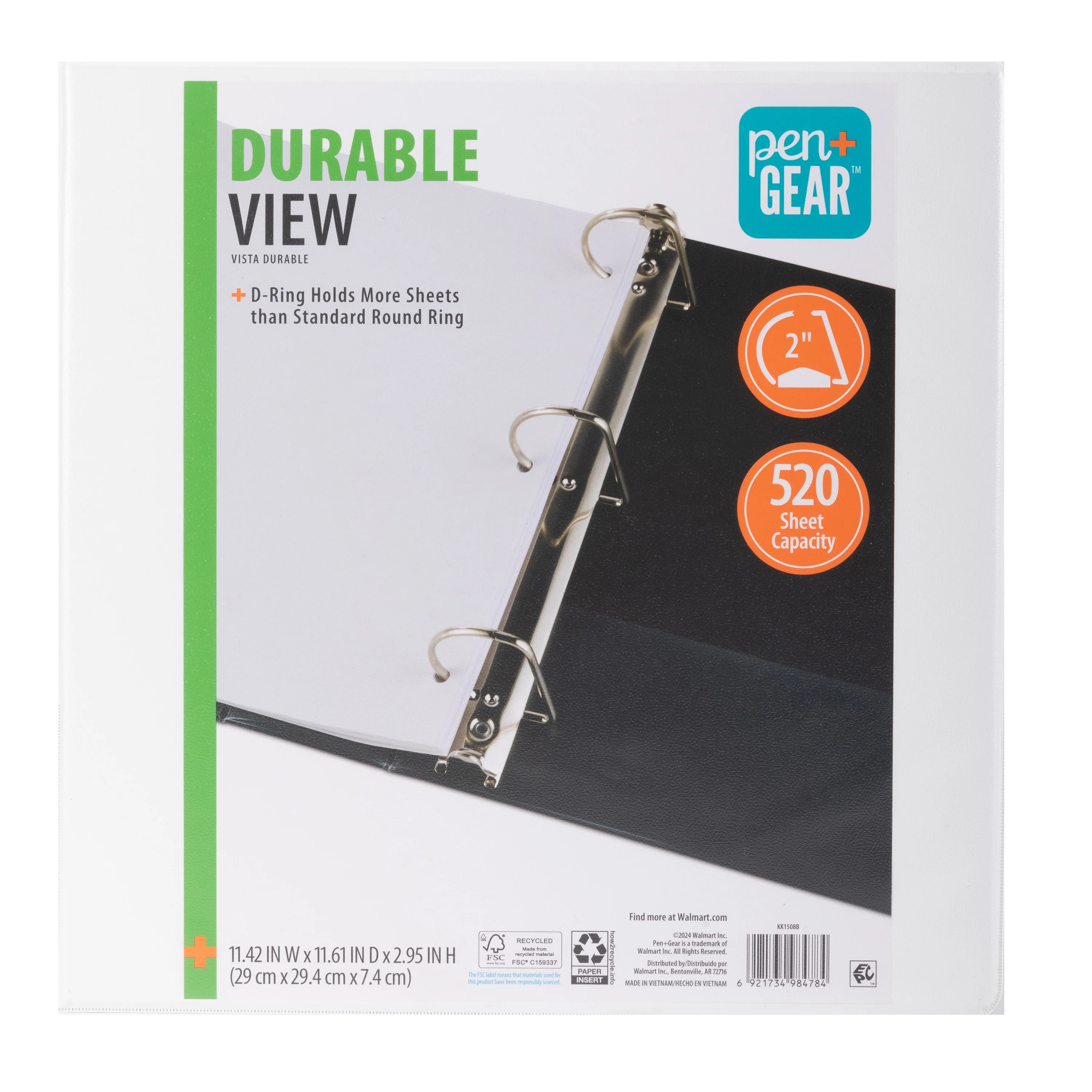 3 Ring Binder 1 Inch 12 Pack, Clear View Binder Three Ring PVC-Free - View #11