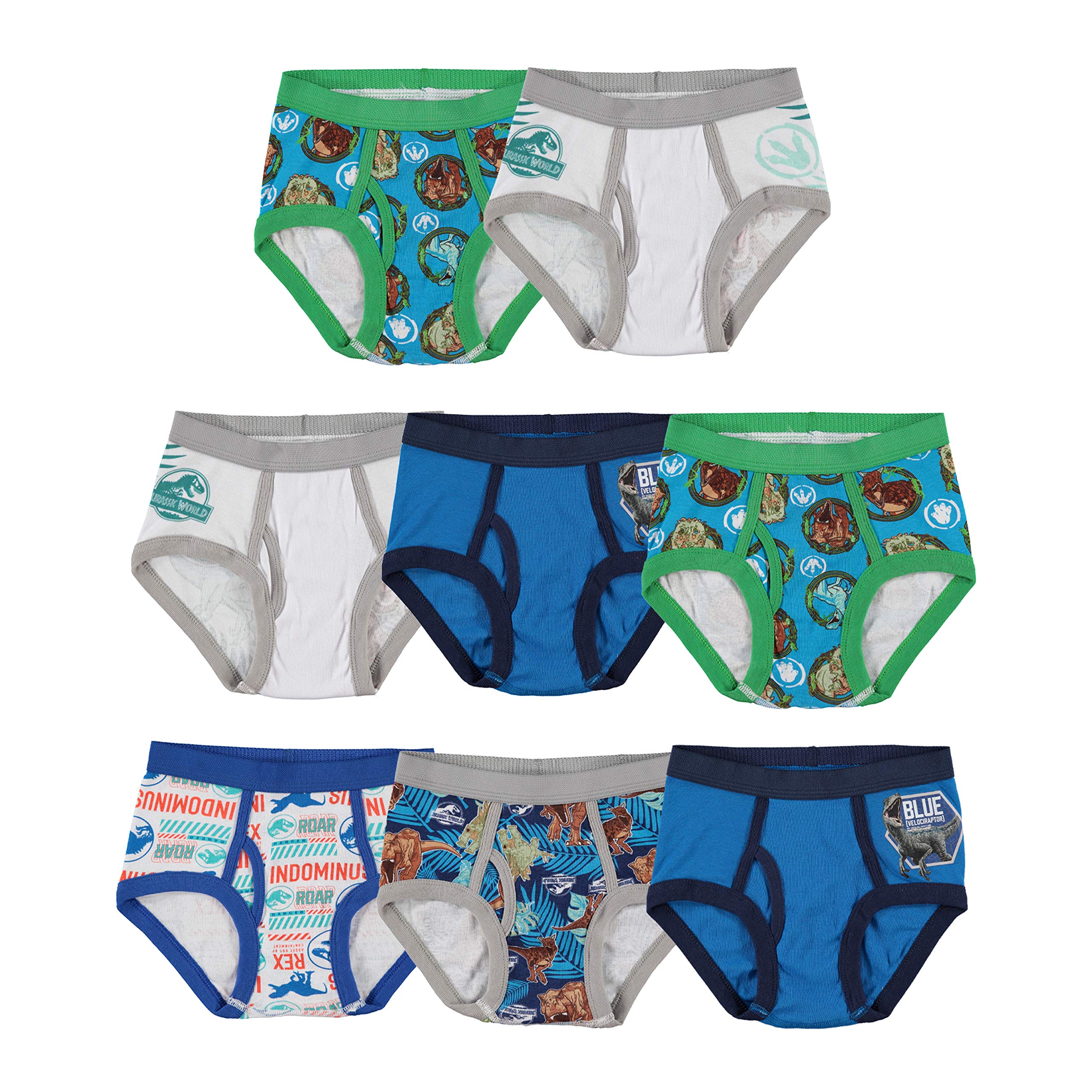 Jurassic World Jungen-Unterhosen Aus Baumwolle - Mit Dino-Motiven