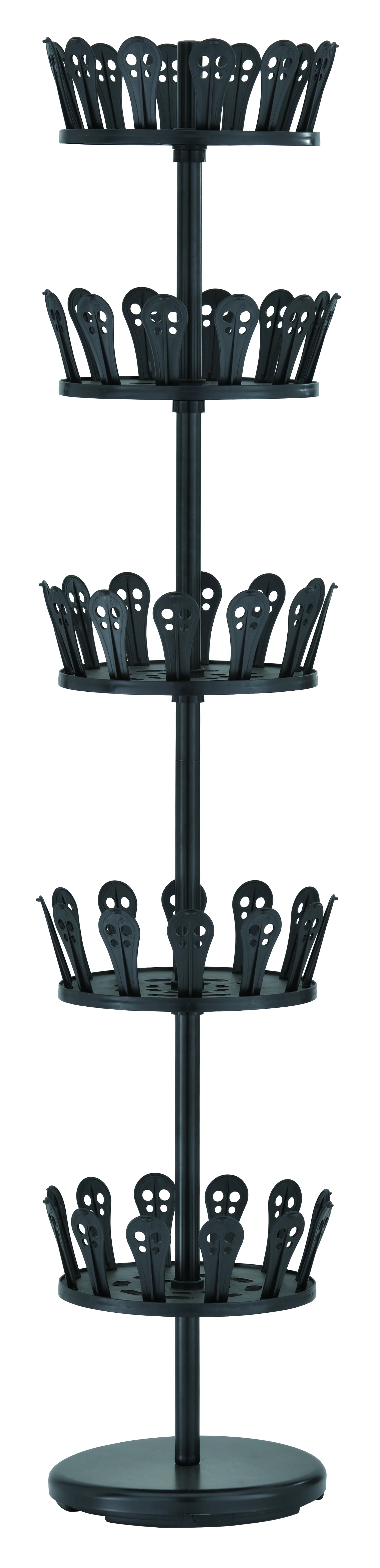 5 Layer Foldable Shoes Rack Tier Colored Stackable Stainless Steel Shoes Organizer Storage Rack I.694601603