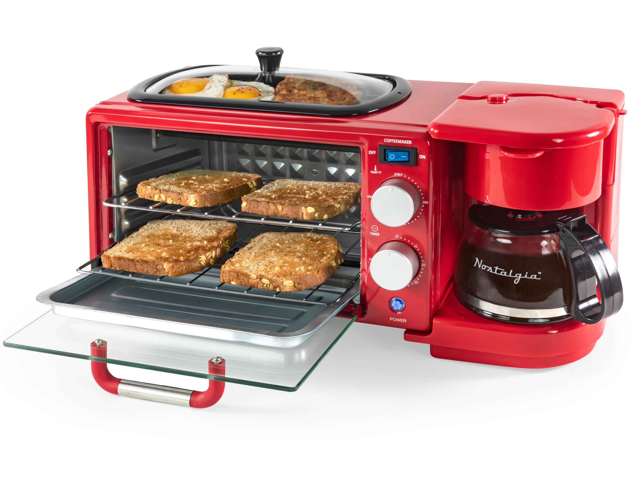 Breakfast Maker Nostalgia Toaster Oven Coffee Maker In Breakfast