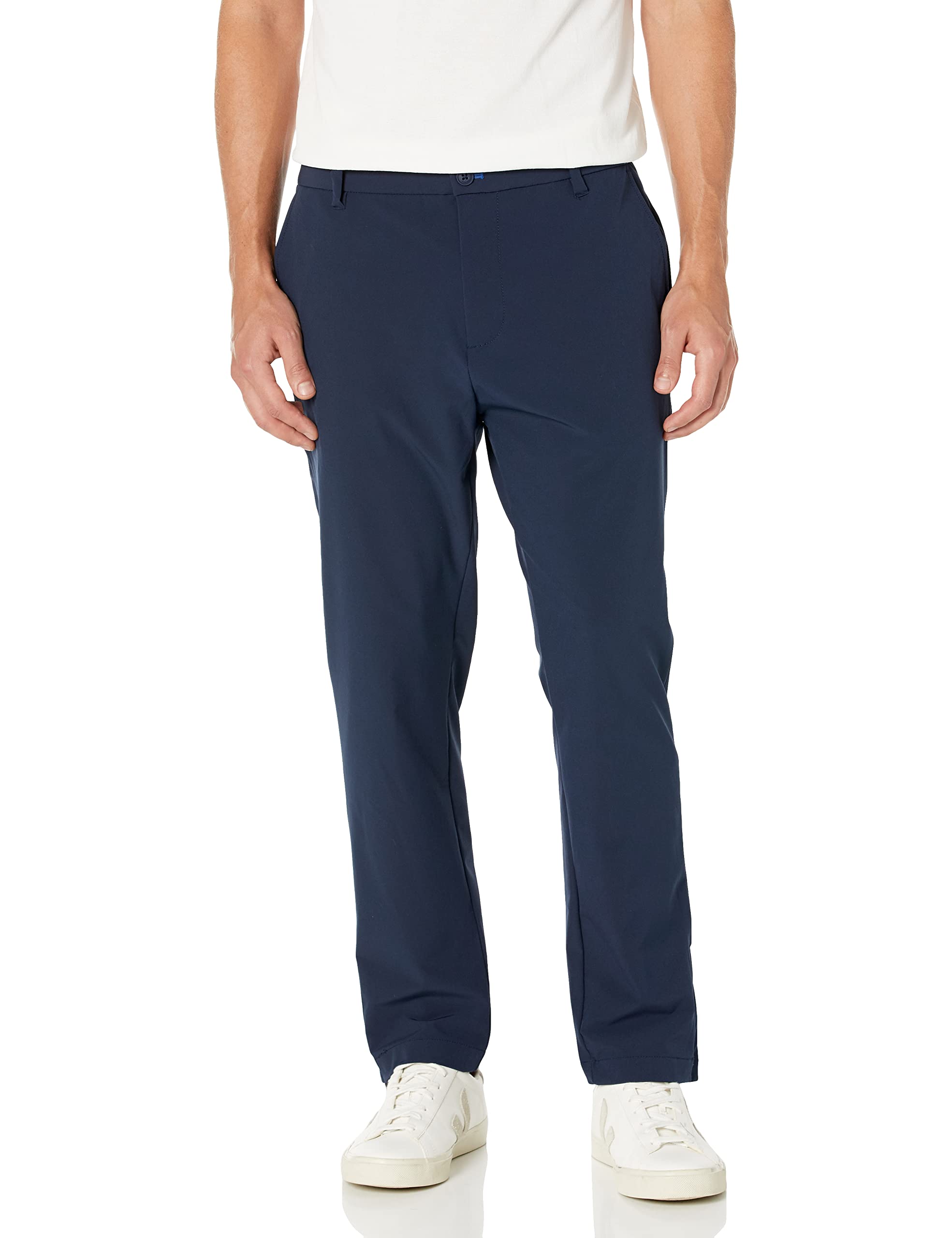 Nautica Men's Classic Fit Twill Flat Front Pant - Casual Office & Weekend Chinos - View #6