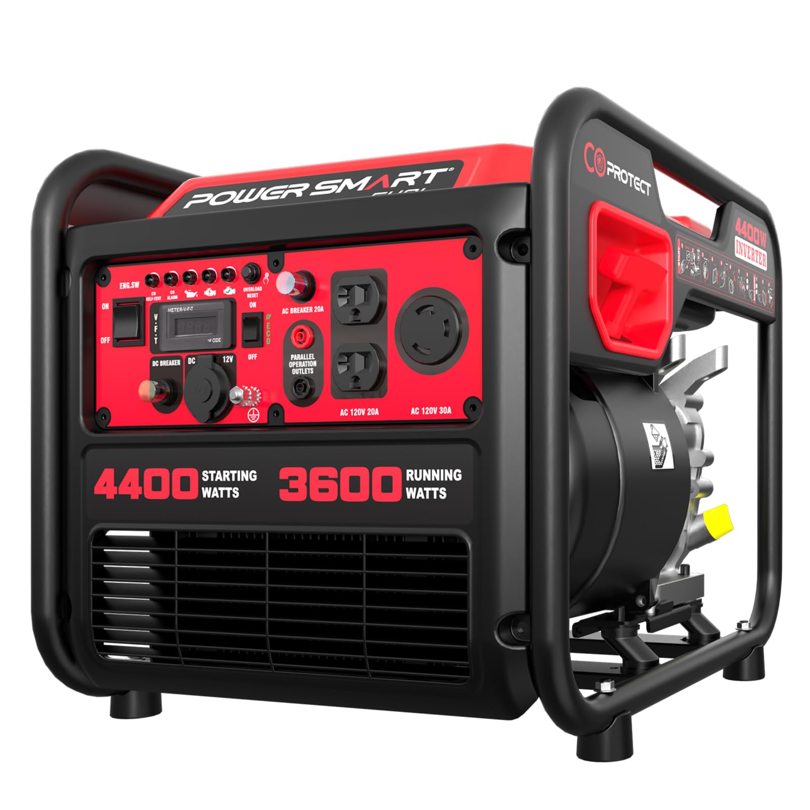 PowerSmart - Brandclub - PowerSmart 4400-Watt Portable Generator with  Inverter Technology, CO Protect, Home Use, DL5040C, image size:1600x1600