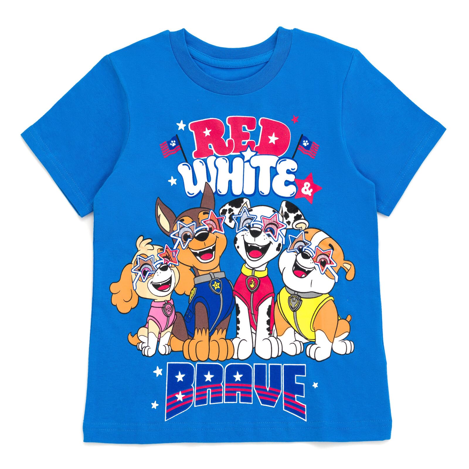 Nickelodeon Paw Patrol Boys' T-Shirt - Officially Licensed Group Graphic Tee, Royal Blue, Large (7) - View #9