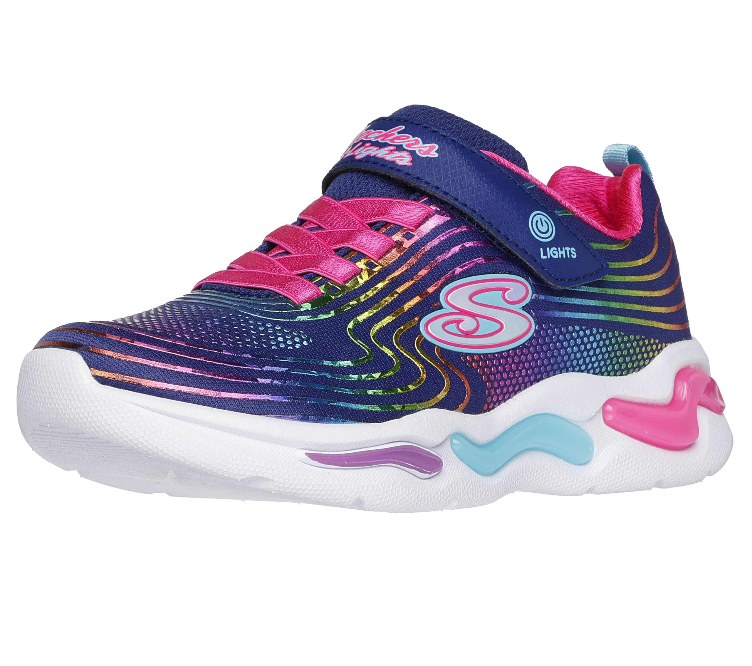 Skechers - Brandclub - Skechers Girl's, S Lights: Wavy Beams