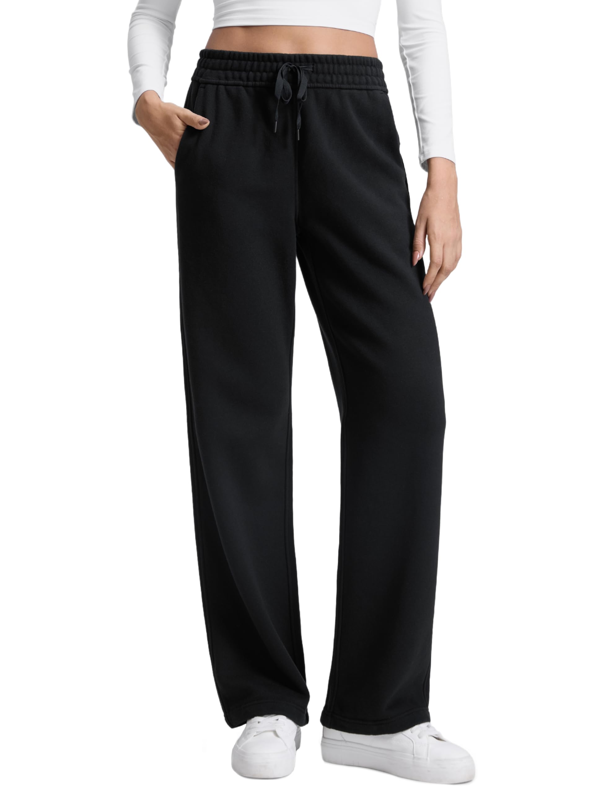 CRZ YOGA SoftAura Wijde joggingbroek voor dames 31 inch modal hoge taille loungebroek voor op reis casual met zakken en trekkoord Koffie Bruin M CRZ YOGA SoftAura Wijde joggingbroek voor dames 31 inch modal hoge taille loungebroek voor op reis casual met zakken en trekkoord Koffie Bruin M