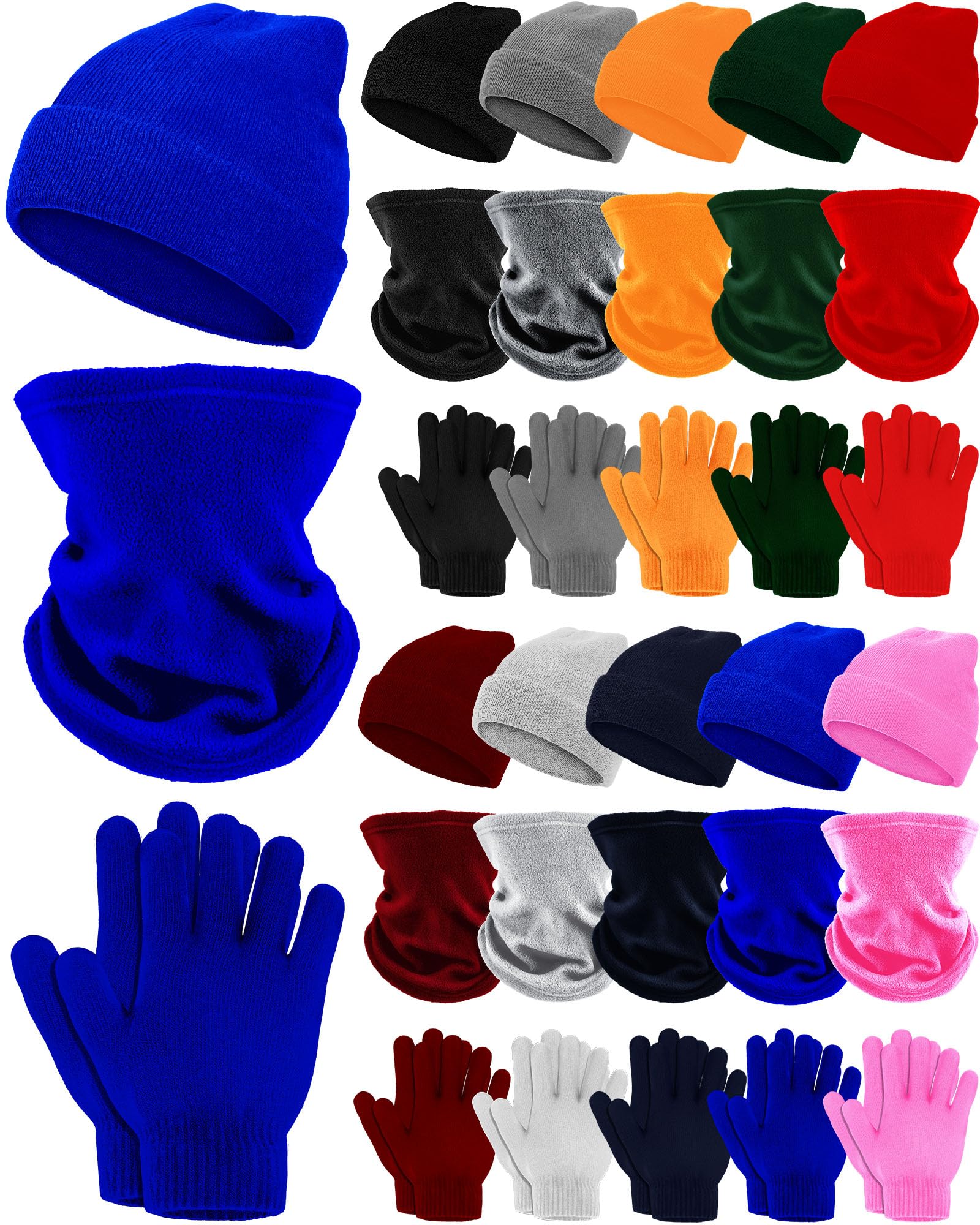 6-Pair Figure Skating Gloves & Socks Set - Anti-Slip Winter Practice Gear
