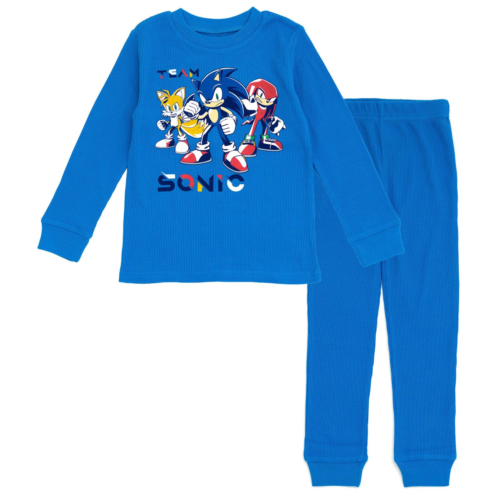 Pigiama Bambini Sonic Tails Knuckles - Set Maglietta E Pantaloni, Cotone Morbido - Foto 7