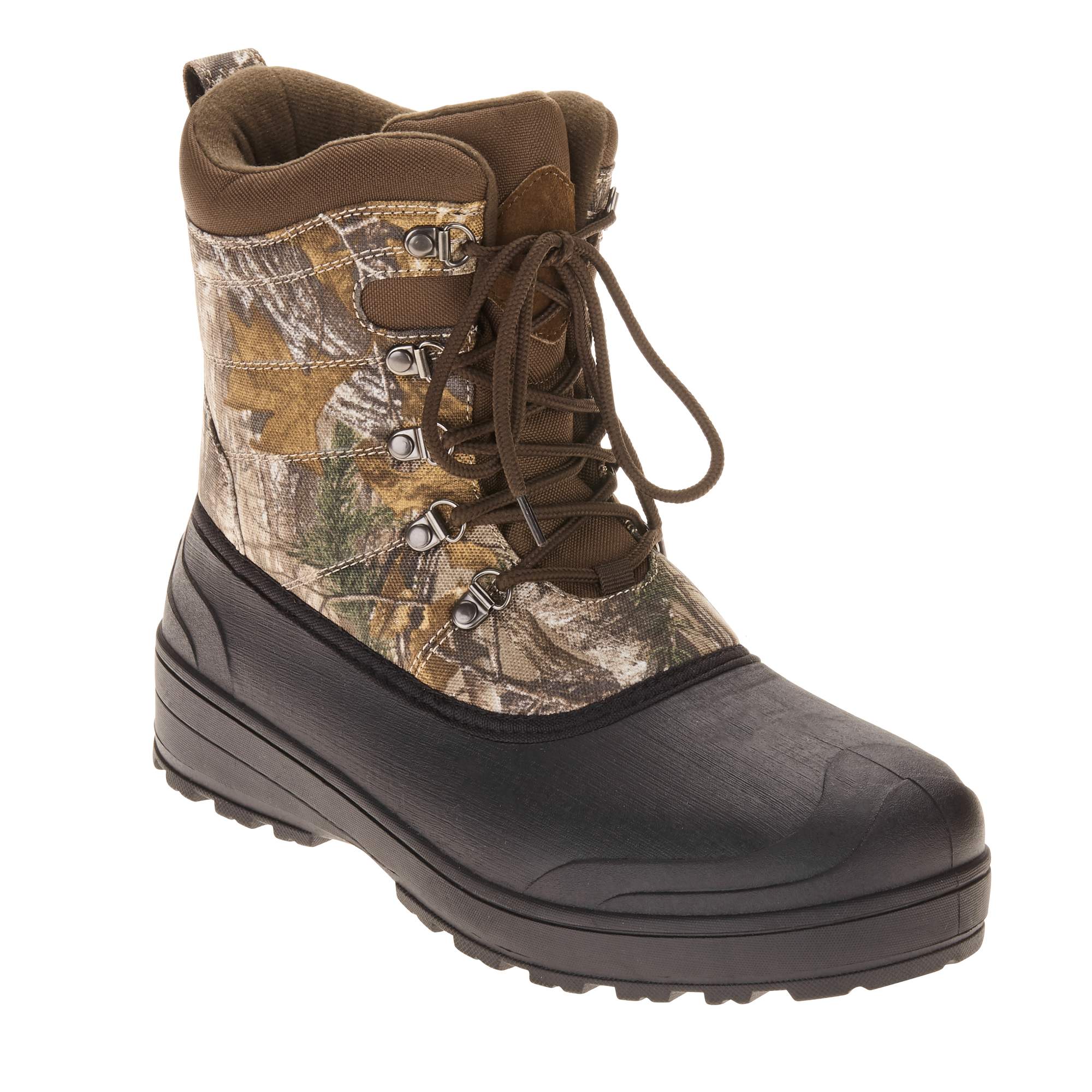 New Men\'s Ozark Trail Premium Waterproof Winter Snow Boots Olive/Black Ozark Trail Classic Shell Snow Boots - Waterproof - Walmart.com main image 4