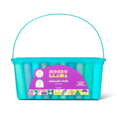 Mondo Llama - Brandclub - 50ct Sidewalk Chalk Set with Blue Box