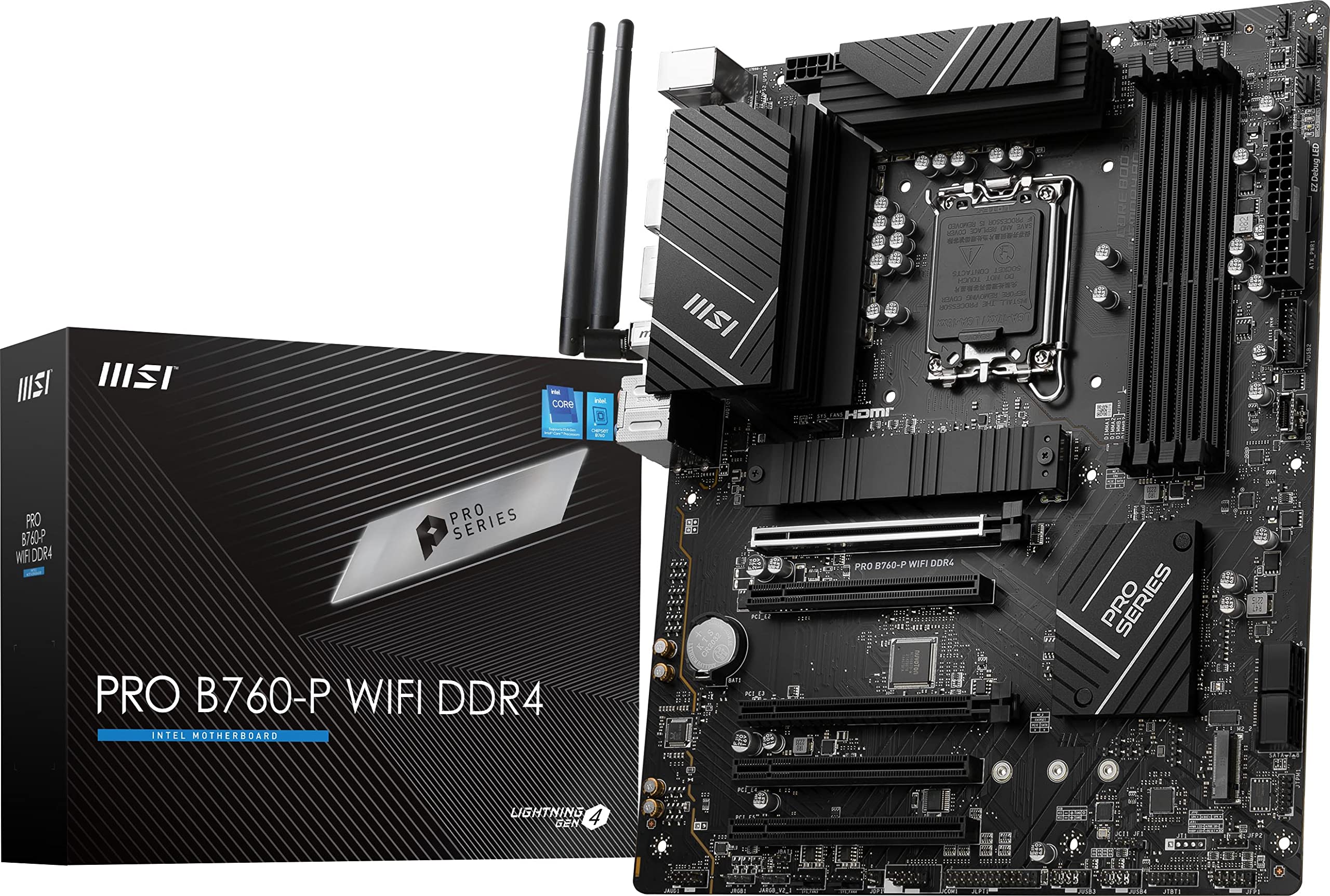 i7 14700F MSI PRO B760-P WIFI セット MSI - Brandclub - MSI PRO B760-P WiFi DDR4 ProSeries Motherboard