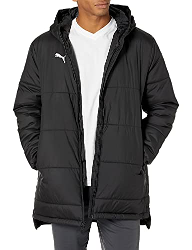 PUMA - Brandclub - PUMA mens Bench Jacket, Black/White, Medium US