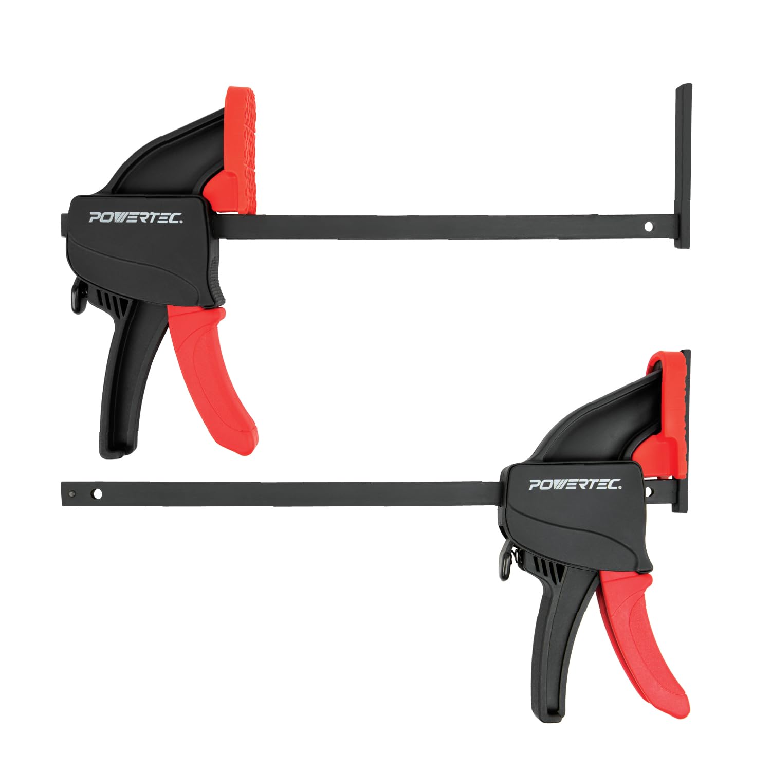 POWERTEC - Brandclub - POWERTEC 71596 24 inch Quick Release Bar Clamp with  30 inch Spreader Ratcheting Bar Clamp, 2PK, image size:1500x1500