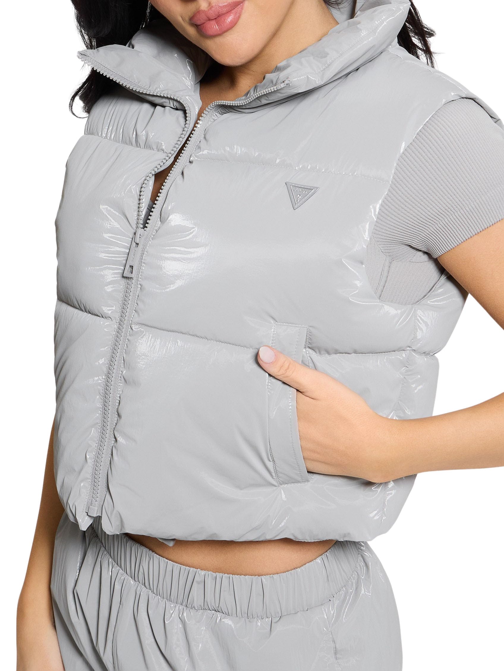 ゲス GUESS Brooklyn Full Zip Hooded Vest （P9KD） トップス ゲス GUESS Brooklyn Full Zip Hooded Vest （P9KD） トップス