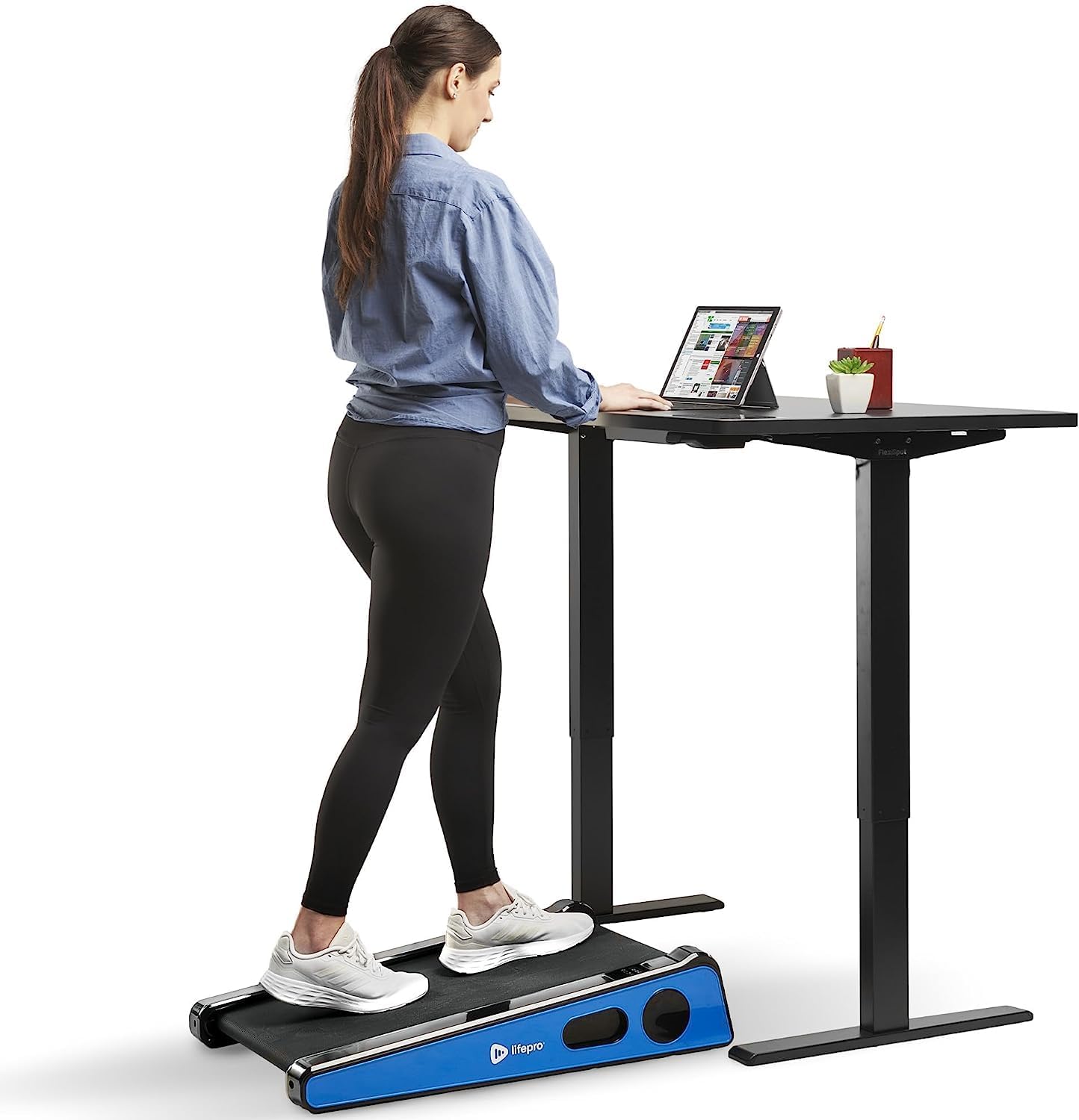 Walking Pad,Under Desk Treadmill With Rewards Program, Quick Setup, 2.5HP, APP/Remote Control, LED Display, 300 Lbs Capacity