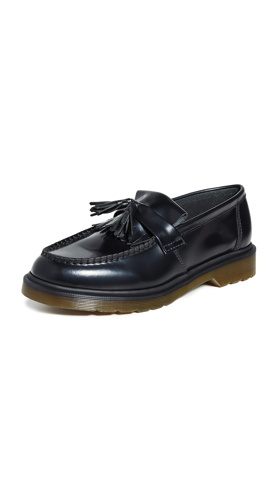 靴 Dr.Martens Adrian mono 26cm Adrian Yellow Stitch Leather Tassel Loafers in Black | Dr