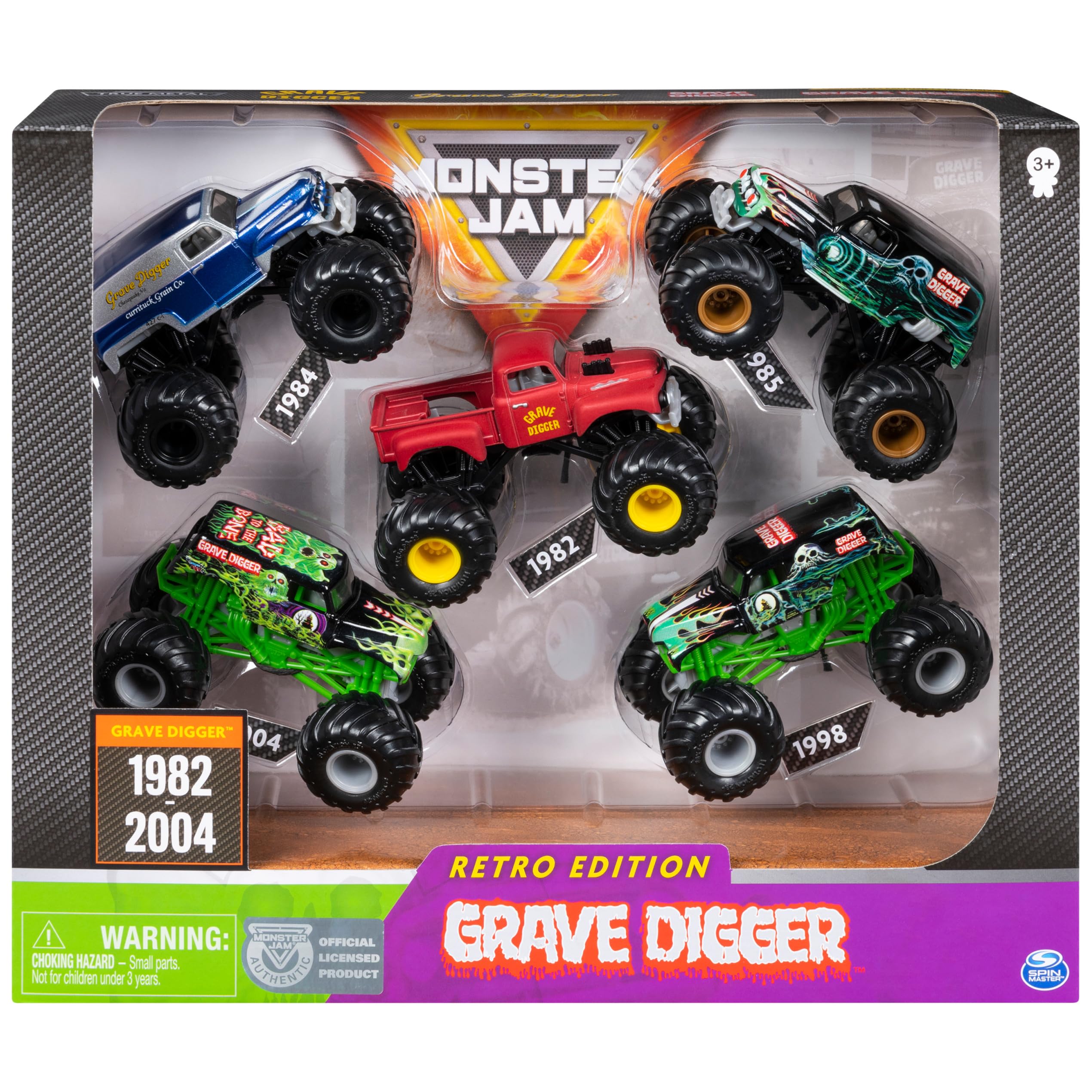 MONSTER JAM PIT PARTY & GO トラック セット 未使用品 Amazon.com: Monster Jam, Official Pit Party 5-Pack of 1:64
