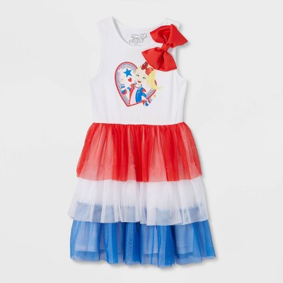 jojo siwa red dress Jojo Siwa Girls 3/4 Sleeve Play Dress, 2-Pack, Sizes 4-10, Girl's, Size: XS (4-5), Red