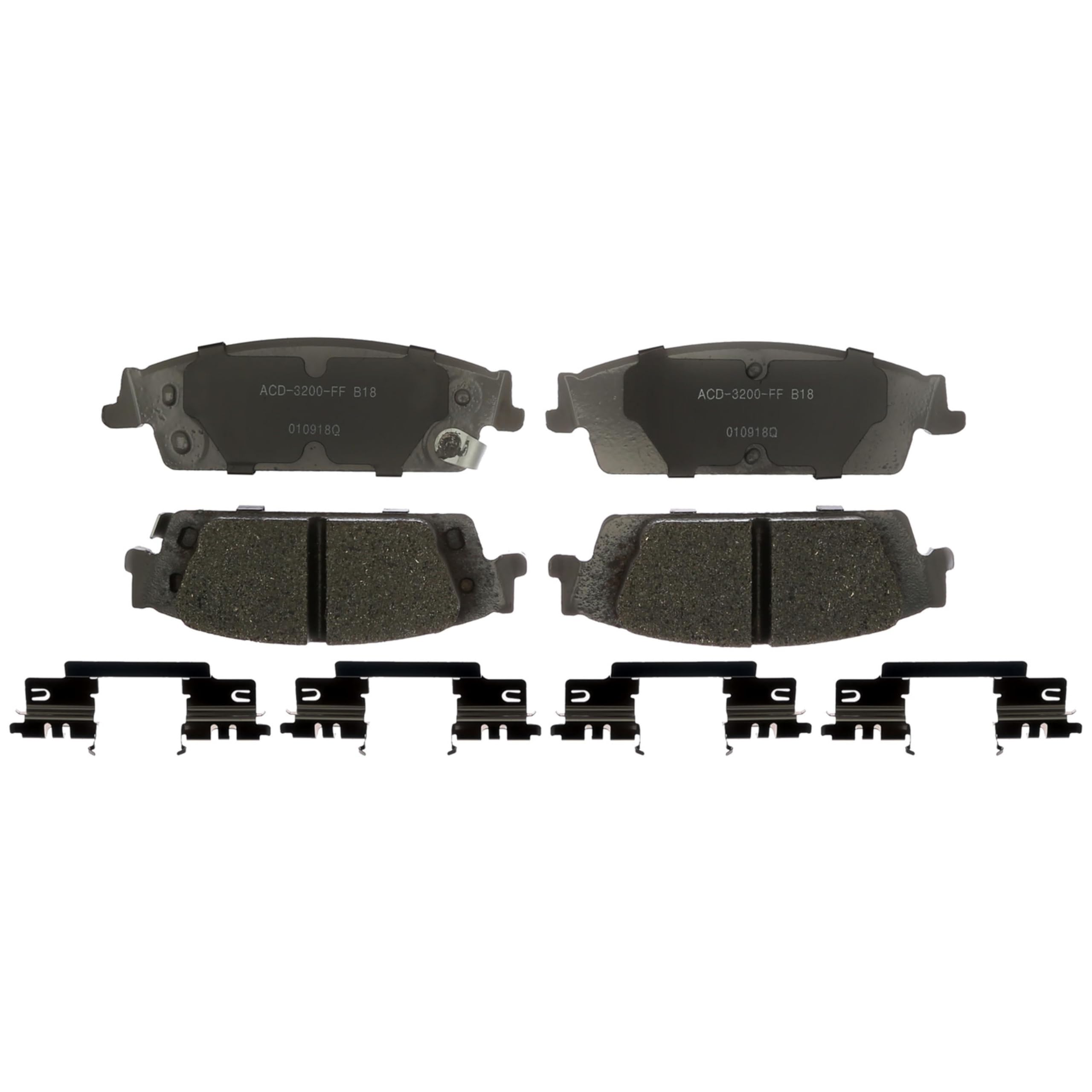 thumbnail image 2 of ACDelco Silver Rear Brake Pad Set 14D1194CHF1 GM 19387594 Ceramic Rear Brake Pads For Select Cadillac Escalade Chevy Silverado Chevrolet Tahoe Suburban Gmc Sierra Yukon And More 2 of 12