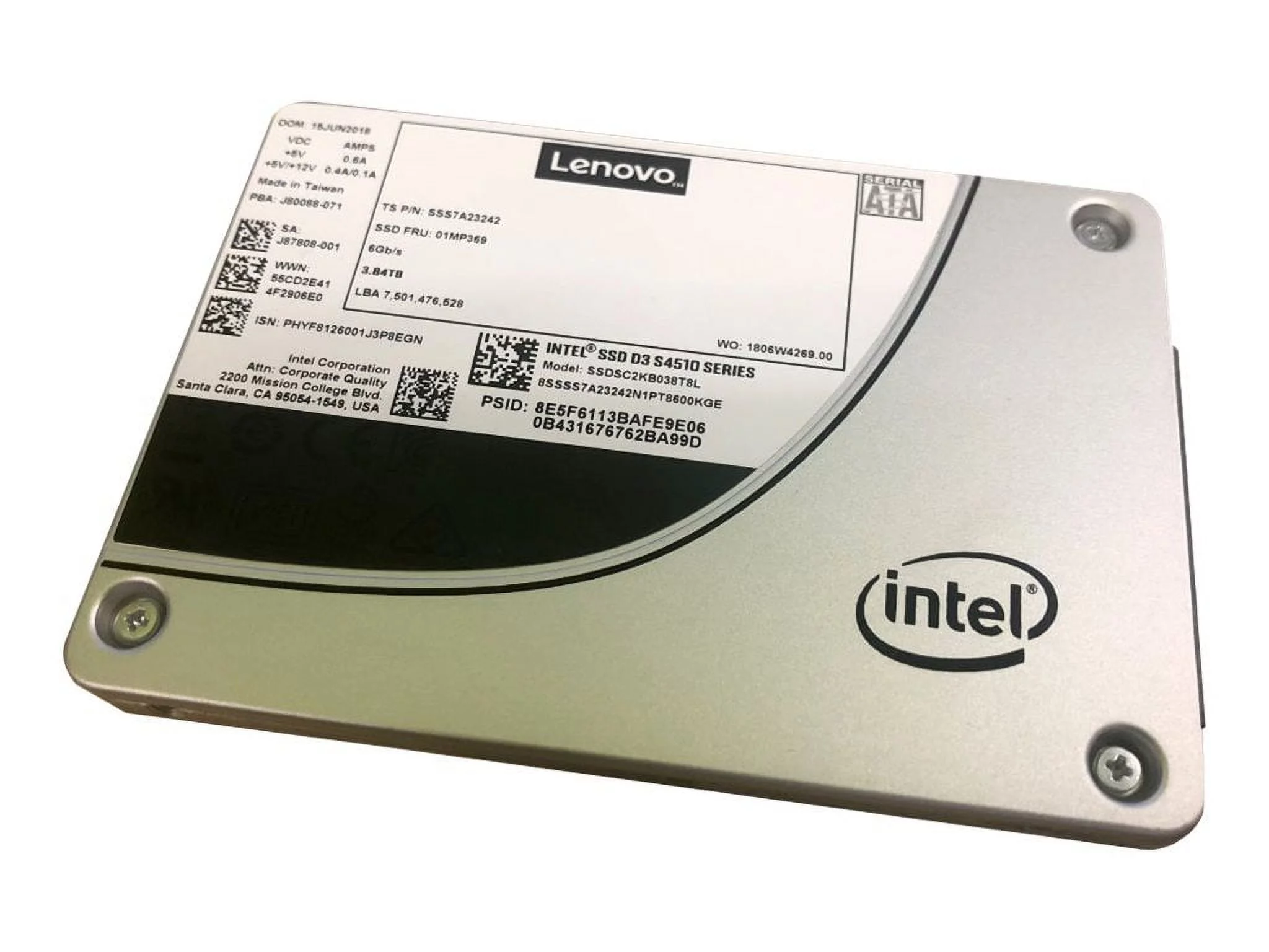 高耐久1.92TB HPE Intel SSD D3-S4510 Amazon.com: Intel D3-S4510 1.92 TB Solid State Drive - 2.5