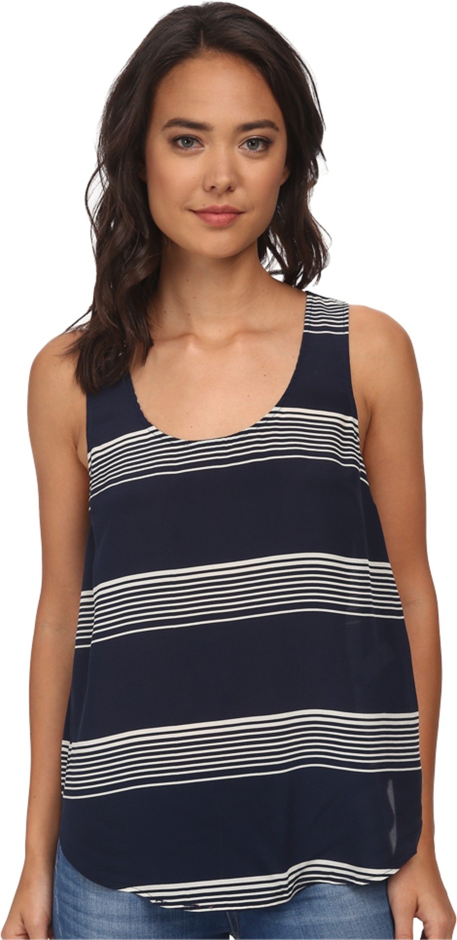 Lucky Brand Women’s Floral Embroidered Bubble Tank – Soft Cotton Square Neck Sleeveless Top
