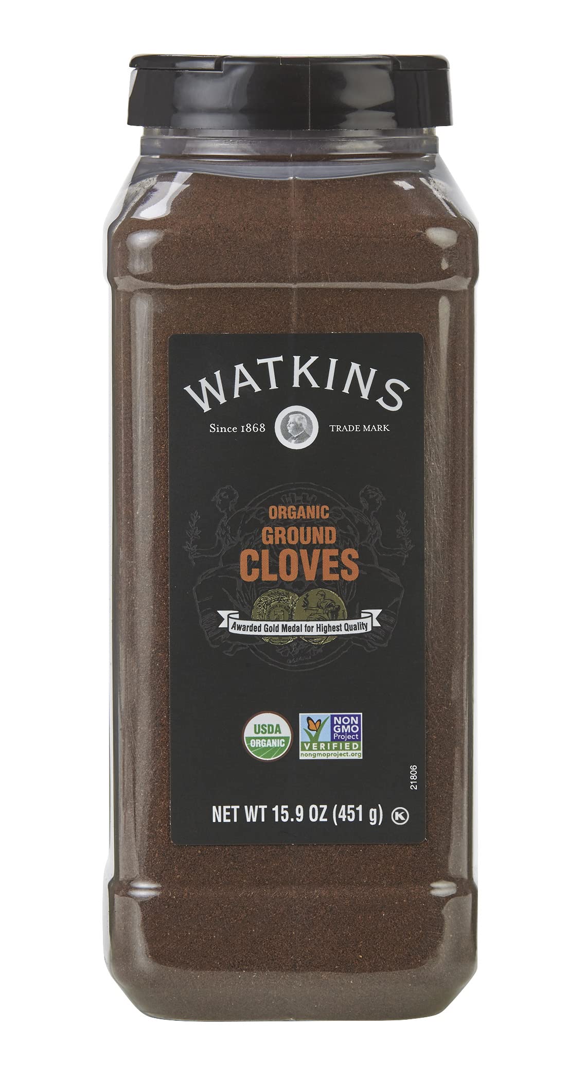 Watkins - - Watkins Gourmet Organic Spice Jar, Ground Cloves, 2.4 Oz