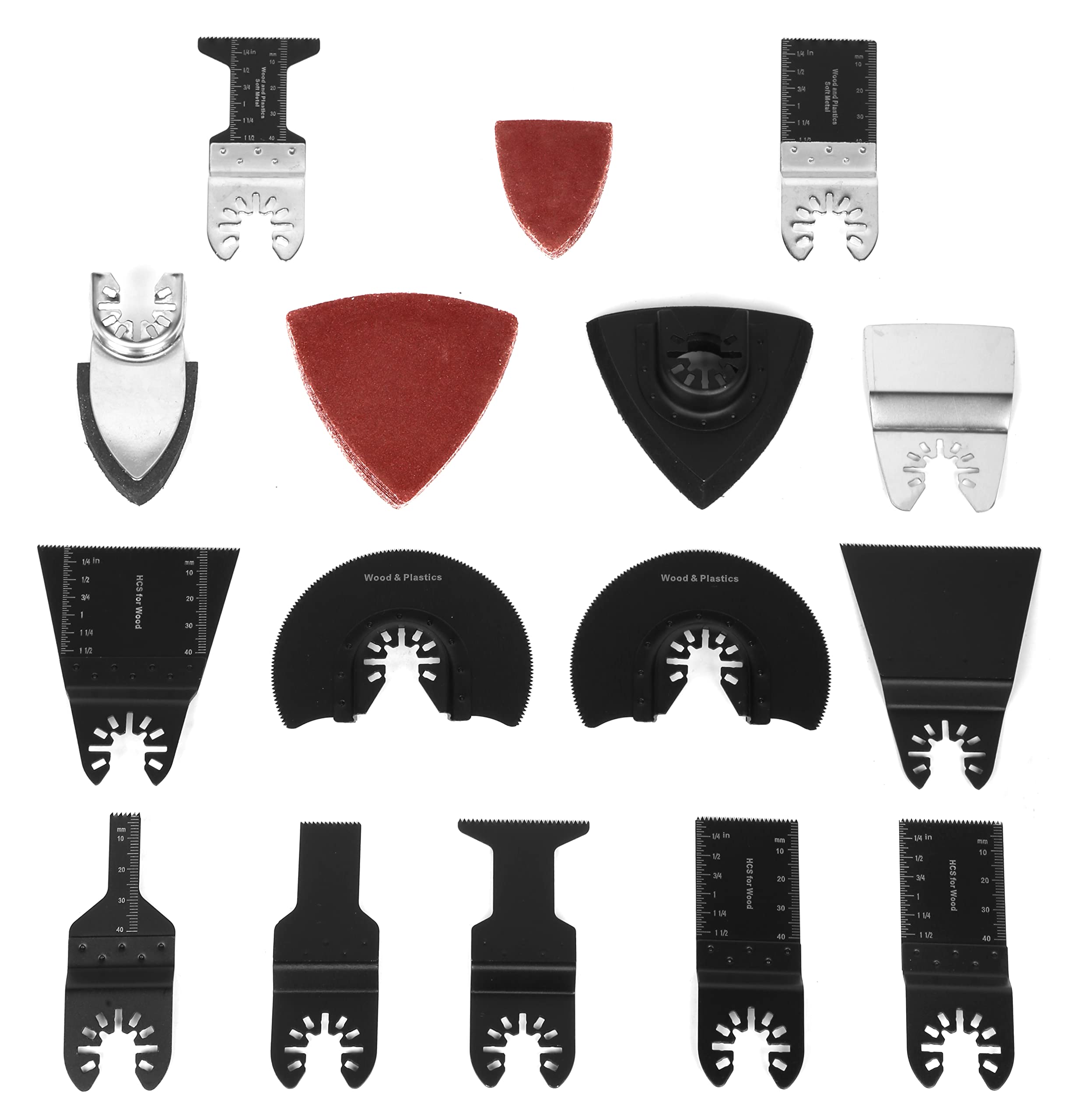 82pcs Oscillating Saw Sanding Kit Oscillating Multi Tool Sand Pad Compatiable For Stanley Multimaster Makita