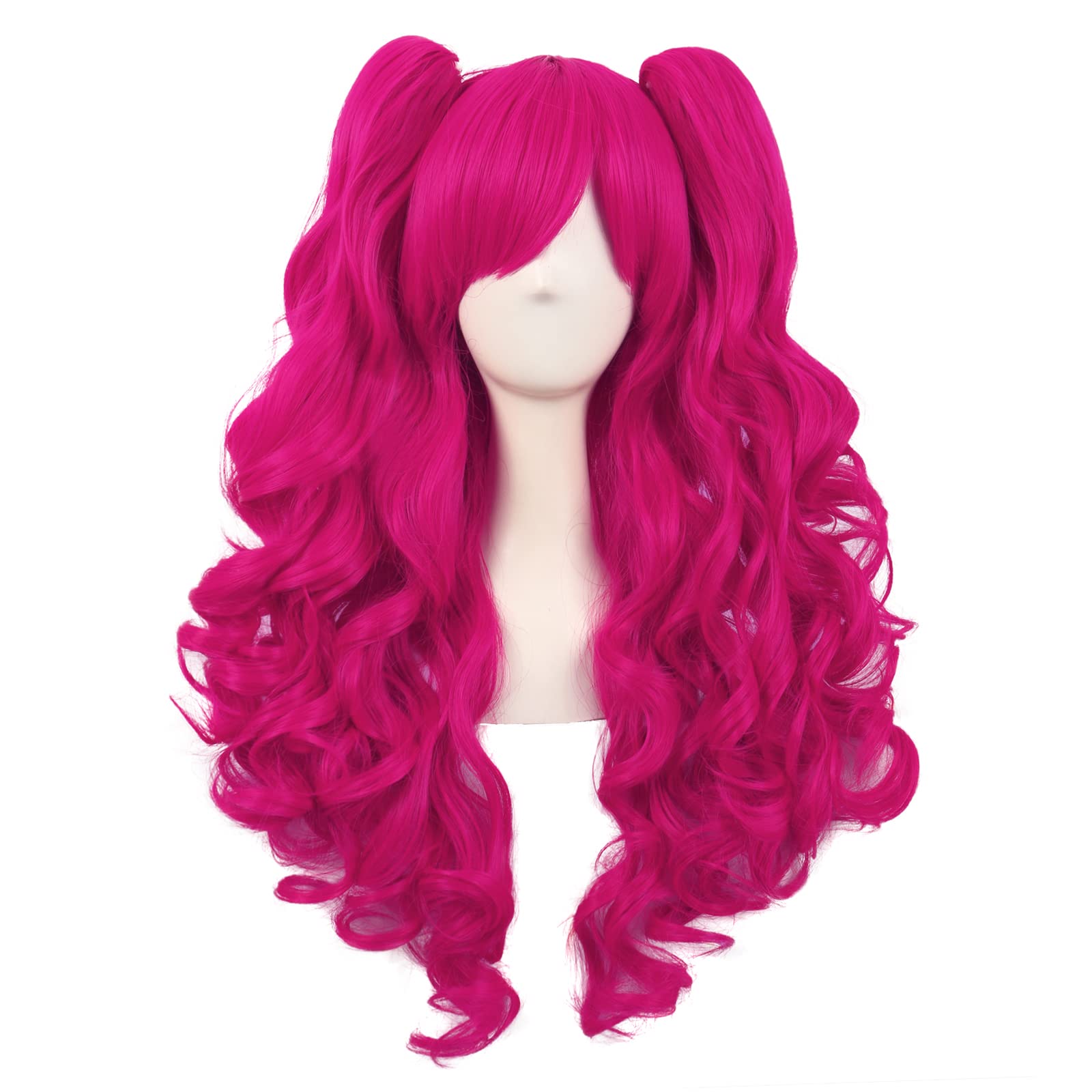 MapofBeauty - Perruque Cosplay Court 35cm Wolf Tail Blanc - Fibre Haute Température