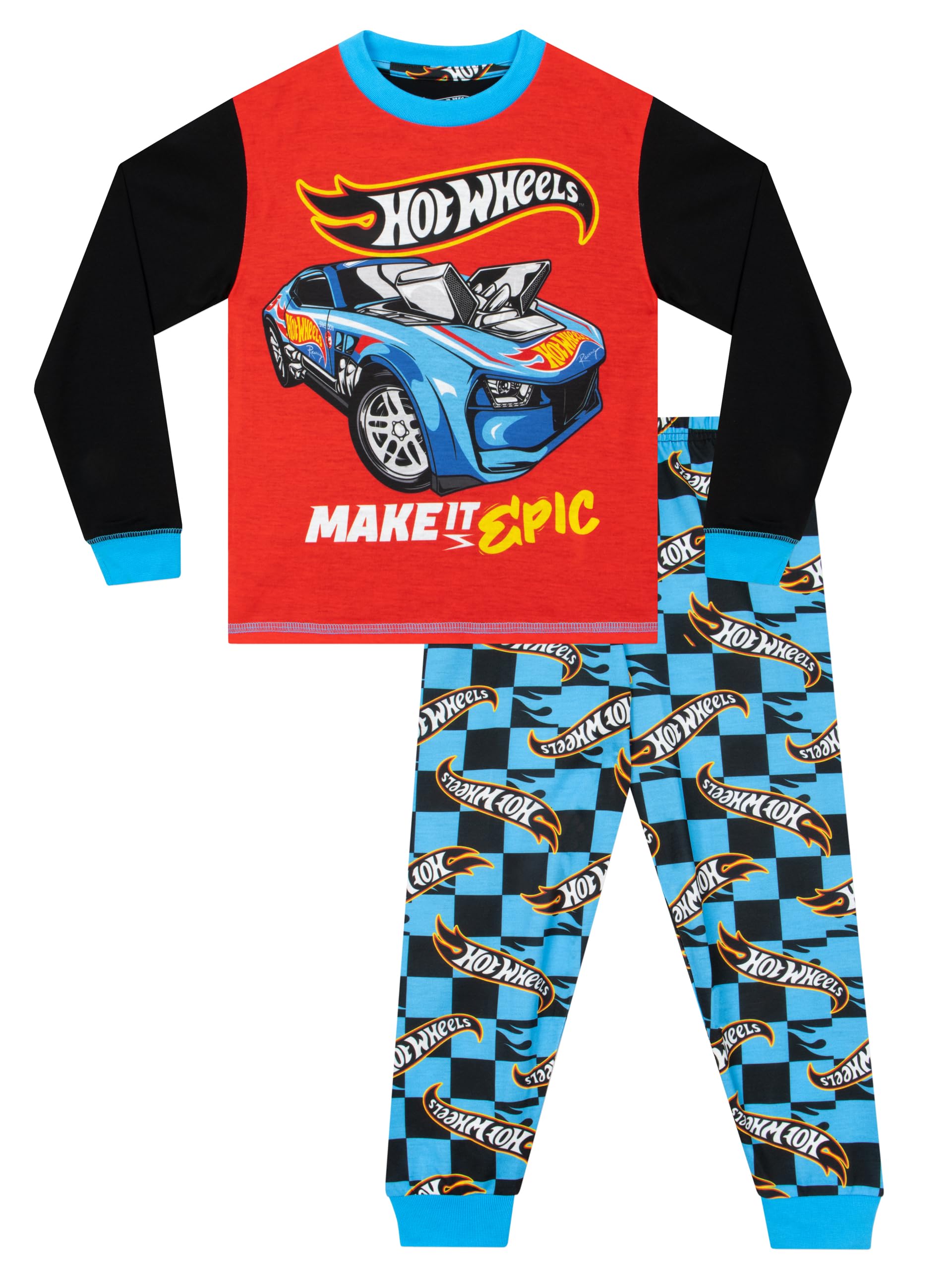 Hot Wheels - Brandclub - Hot Wheels Pajamas Long Sleeve Boys