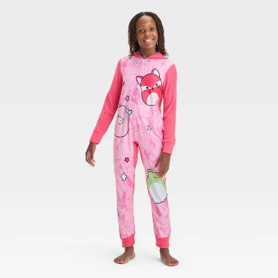 Squishmallows Set Pigiama 2 Pezzi Per Ragazze – Top Maniche Lunghe E Pantaloni Con Stampa Animalier, Morbido Misto Cotone - 3