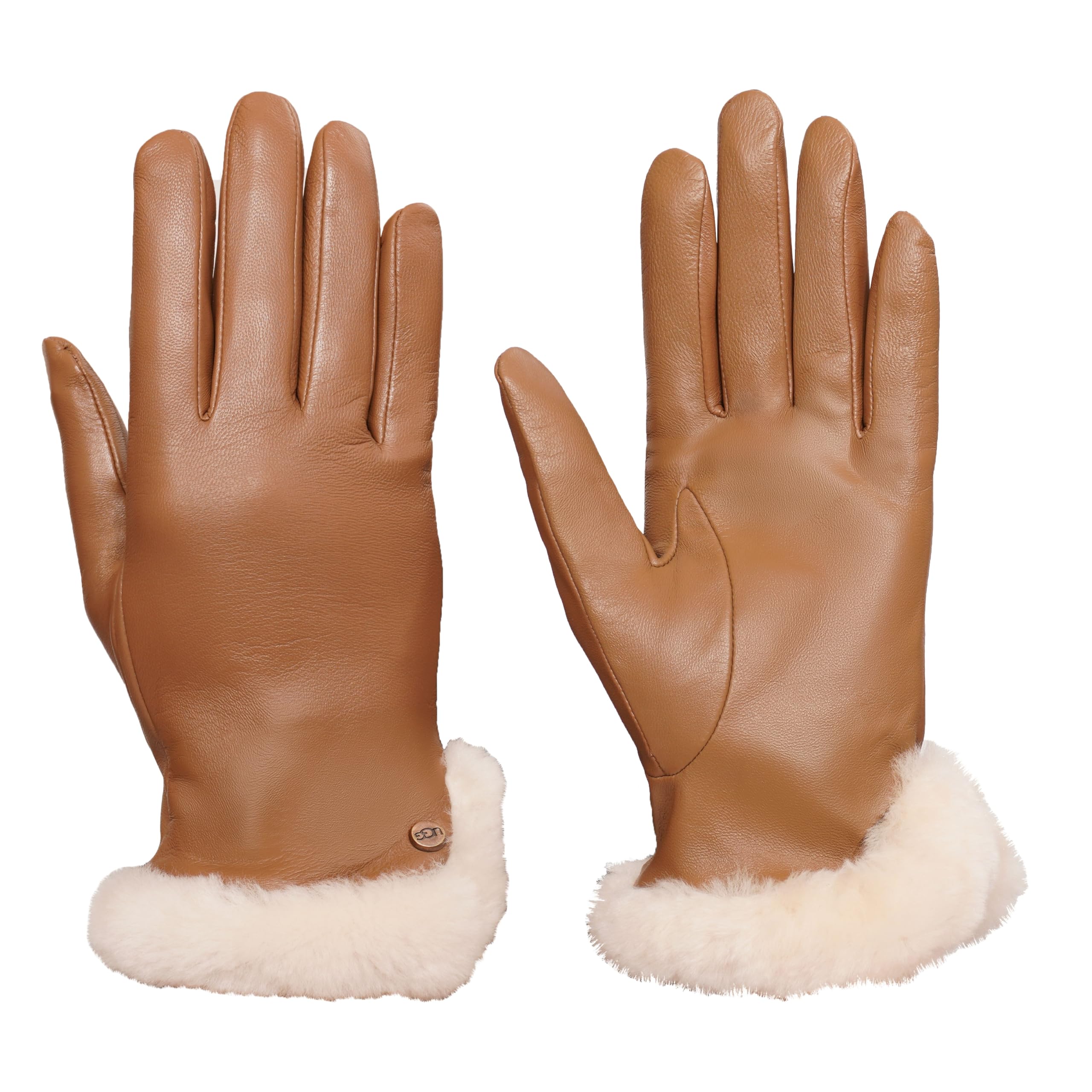 【UGG】★ミトン★ Women's AW UGGfluff Mitten UGG Women's AW Uggfluff Mitten - Graphic Leather Logo, Cozy