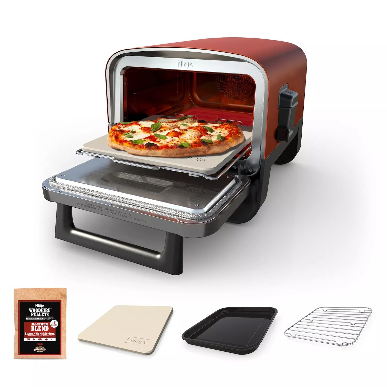 野火 Ninja - Brandclub - Ninja - Woodfire Pizza Oven, 8-in-1 Outdoor