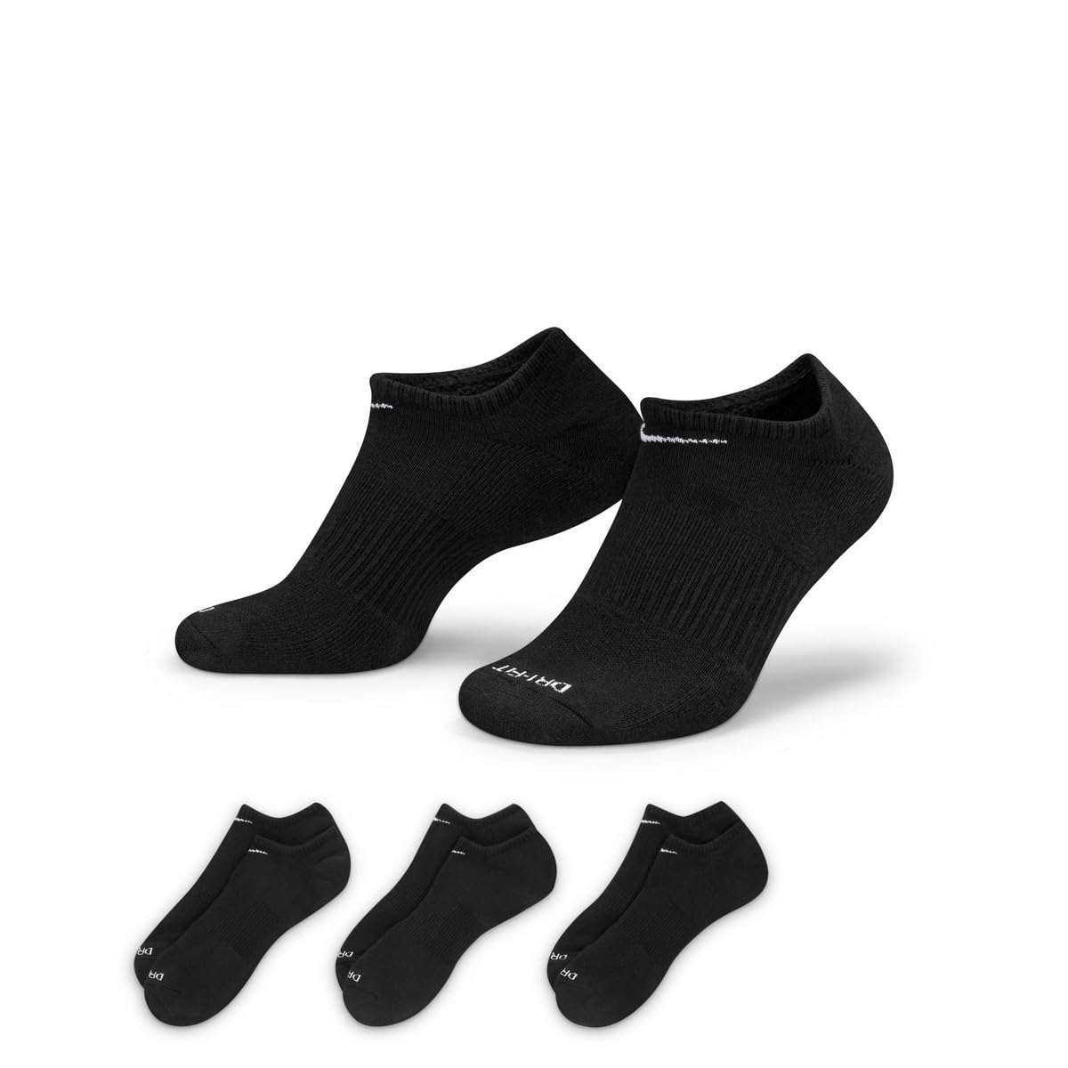 nike no show socks mens black