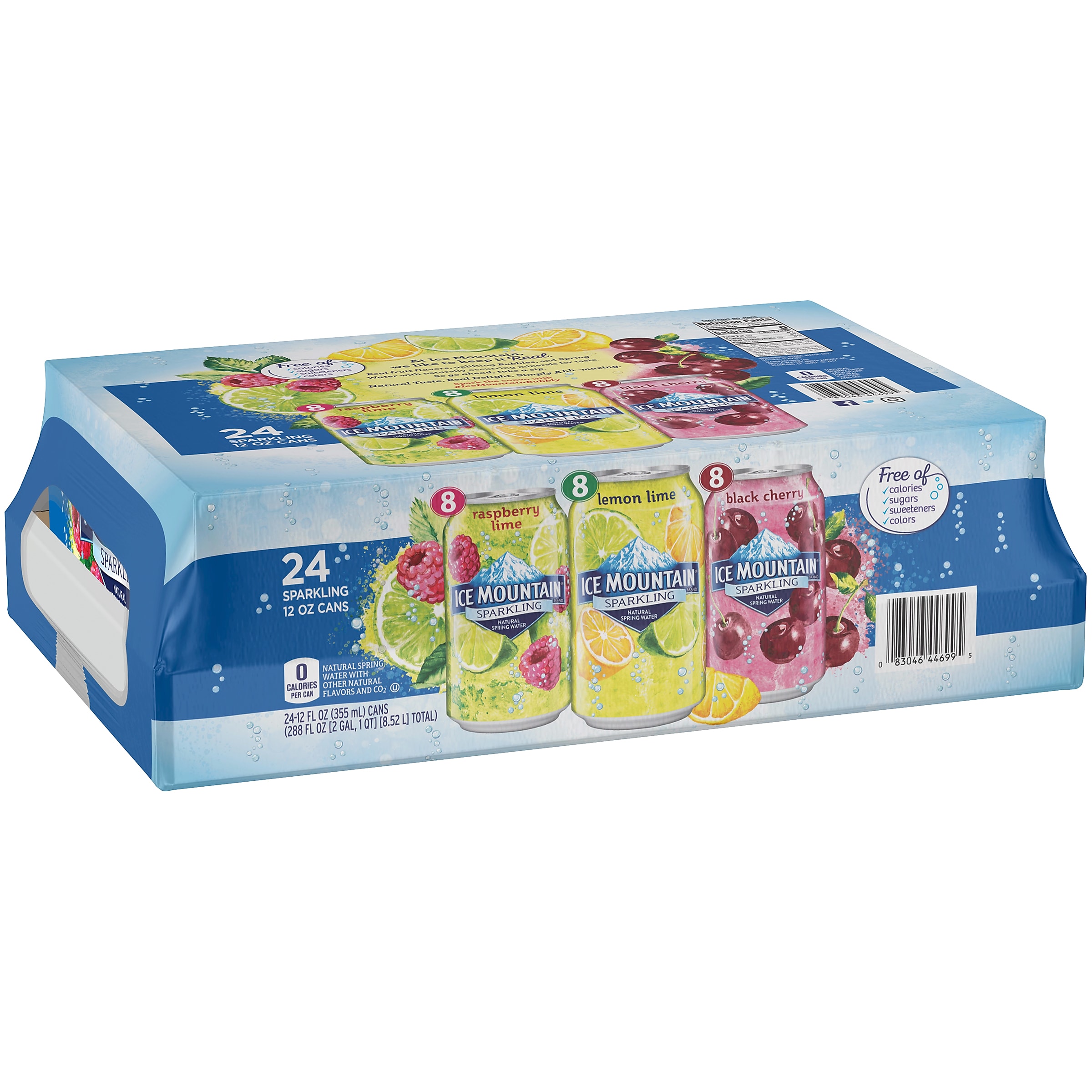 Ice Mountain - Brandclub - Ice Mountain® Lively Lemon Sparkling Bottled  Water, image size:2400x2400