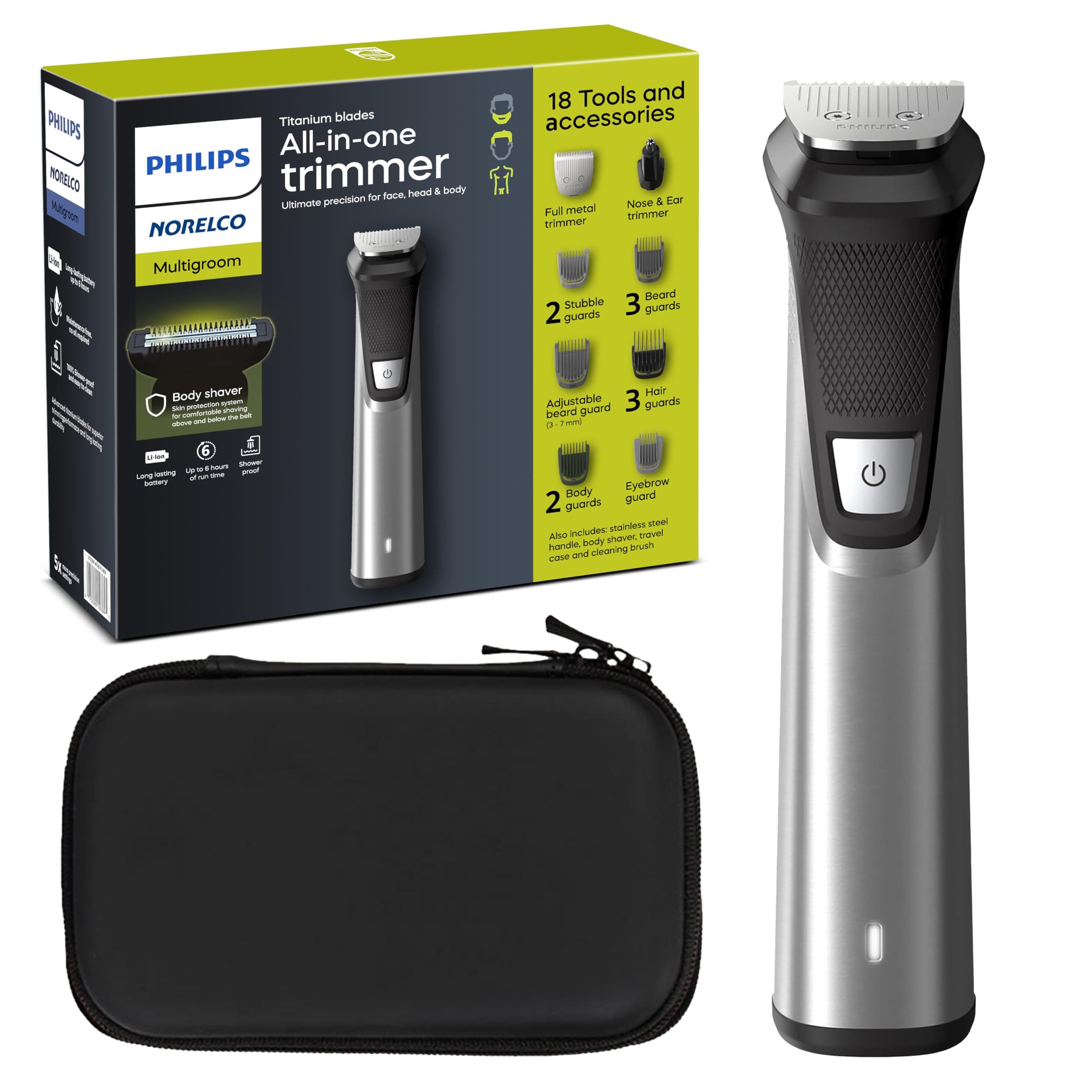 PHILIPS メンズ電気シェーバー MG9740 Norelco 海外モデル Philips - Brandclub - Philips Norelco Multigroom 9000 Series