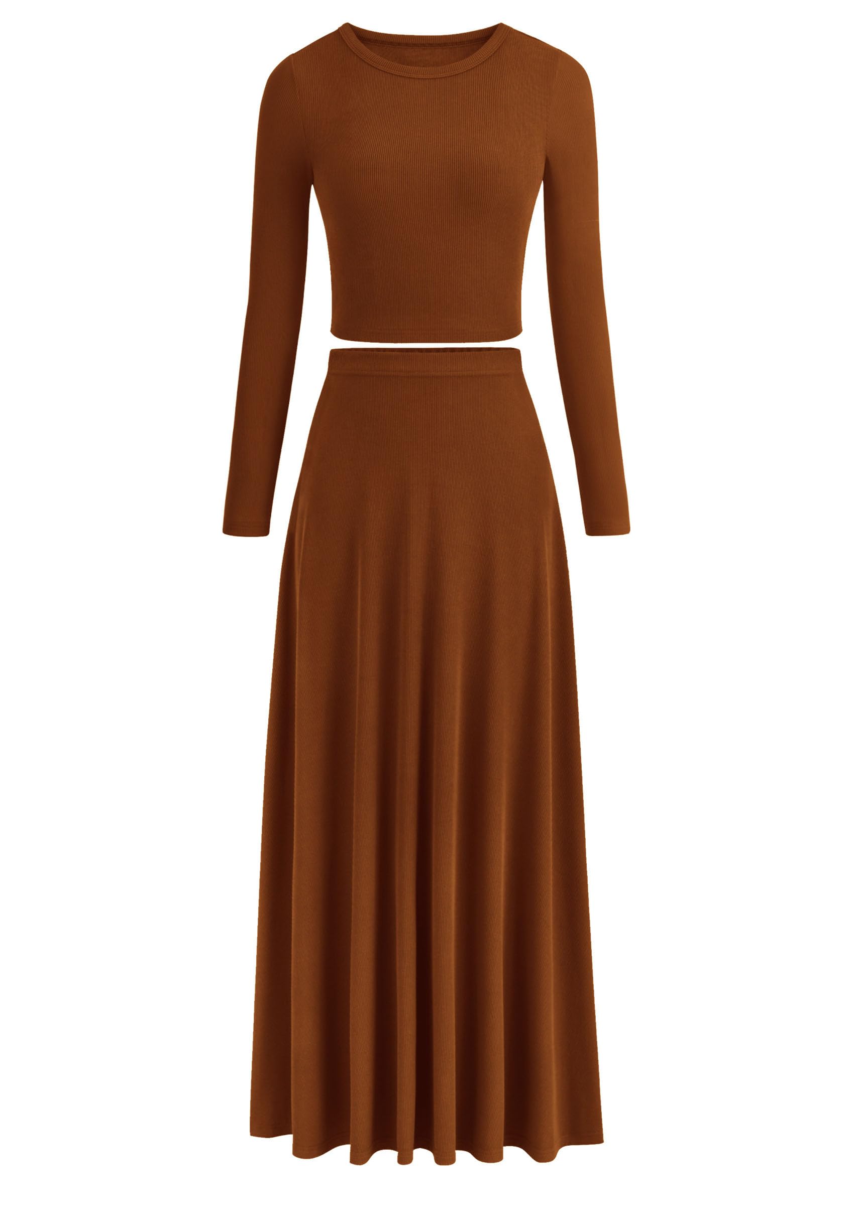 Prettygarden Spring Fall Sweaters PRETTYGARDEN Women's Ribbed Knit