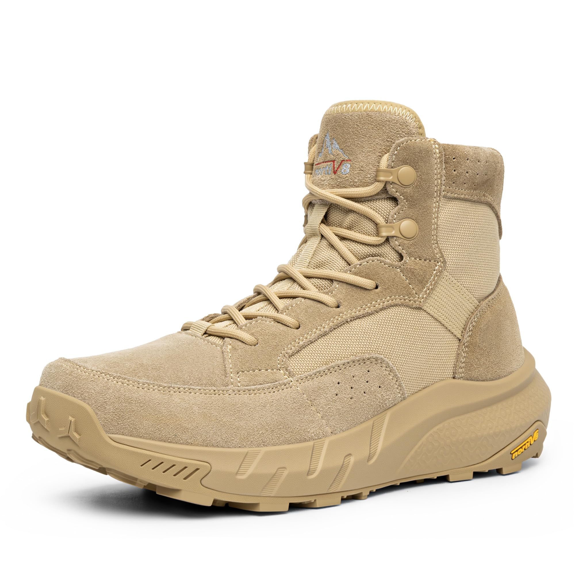 NORTIV Mens Military Tactical Work Boots Side Zipper Lightweight