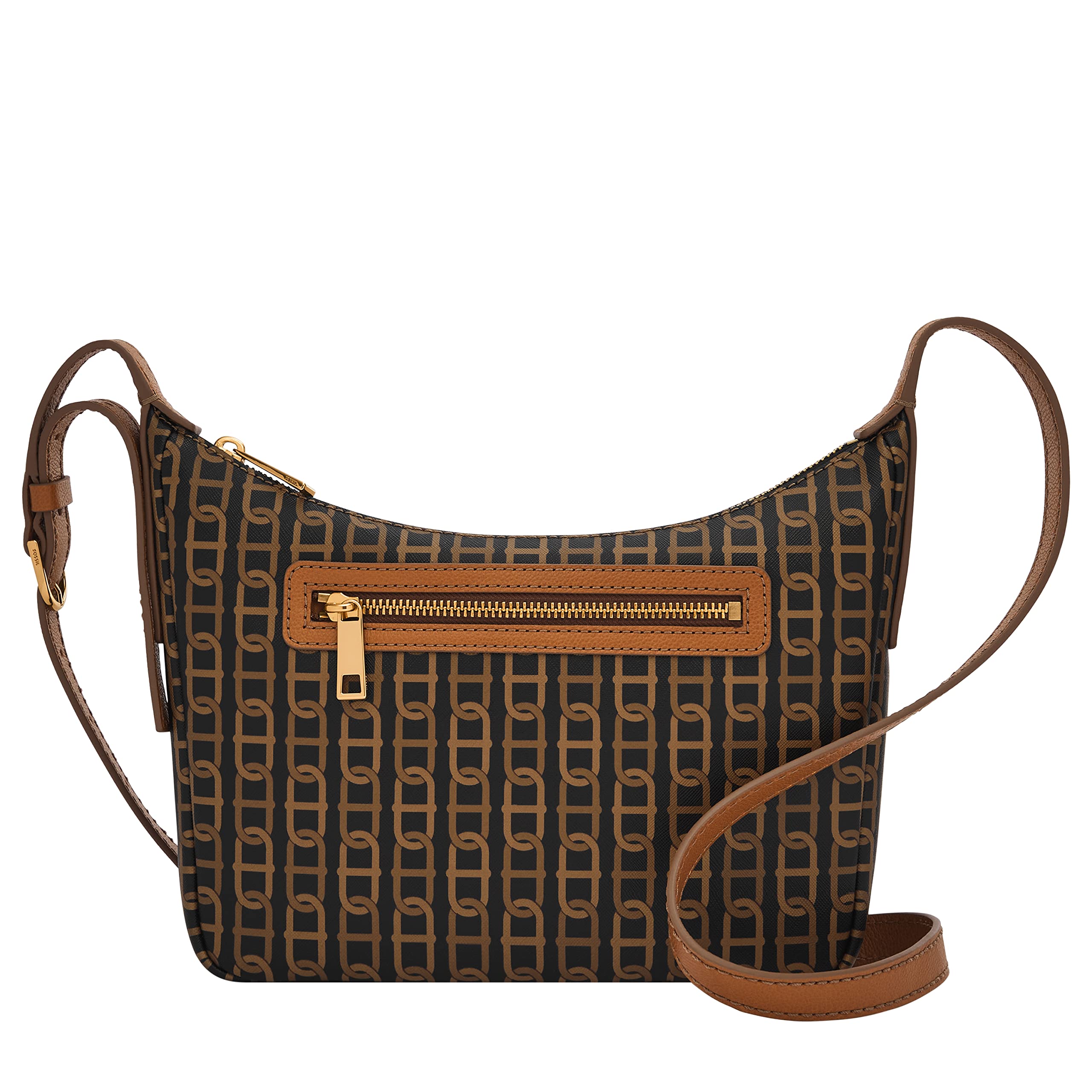 「ブレスレット」ホーボーバッグ Boyish Brown FOSSIL Two Tone Brown Leather Crossbody Bucket Purse … - Gem