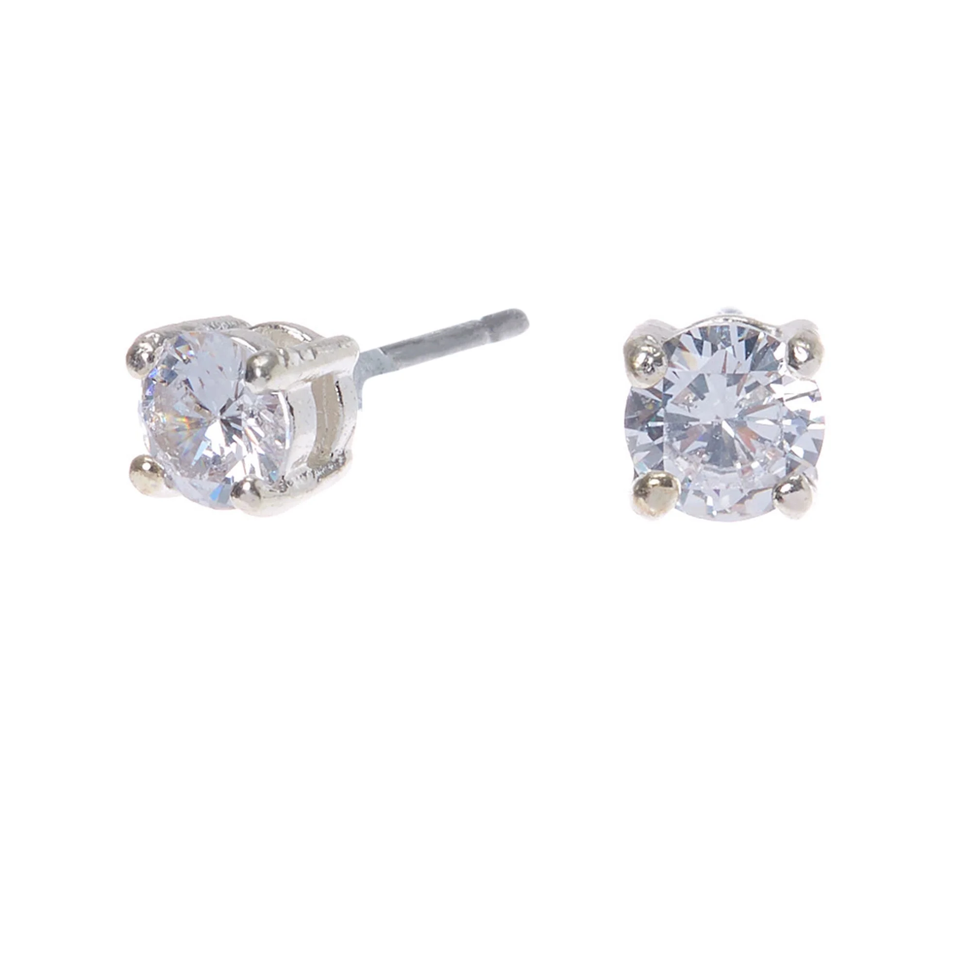Claire's - Brandclub - Adult Women's Silver 90s Motifs Stud