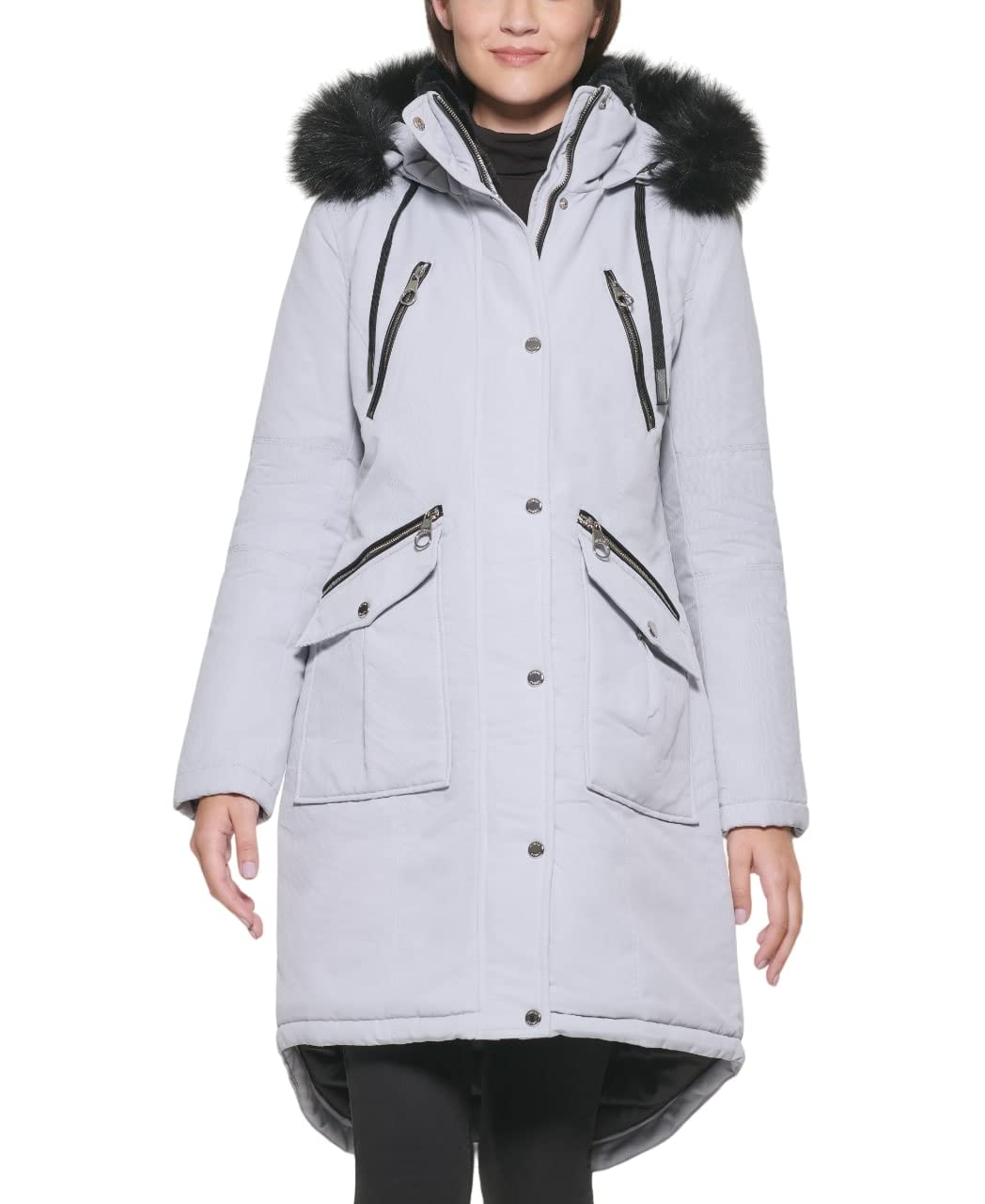 GUESS - Brandclub - GUESS Women's Long Anorak Coat, ST1, X-Large