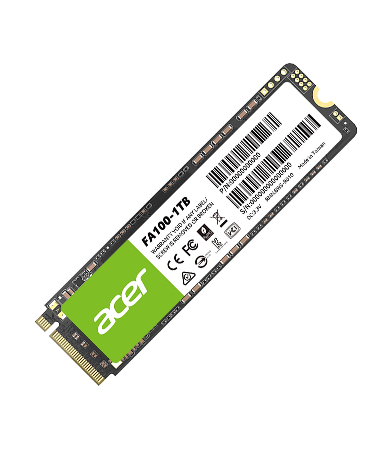 Acer - Brandclub - 1TB Acer FA100 M.2 PCI Express 3D NAND NVMe