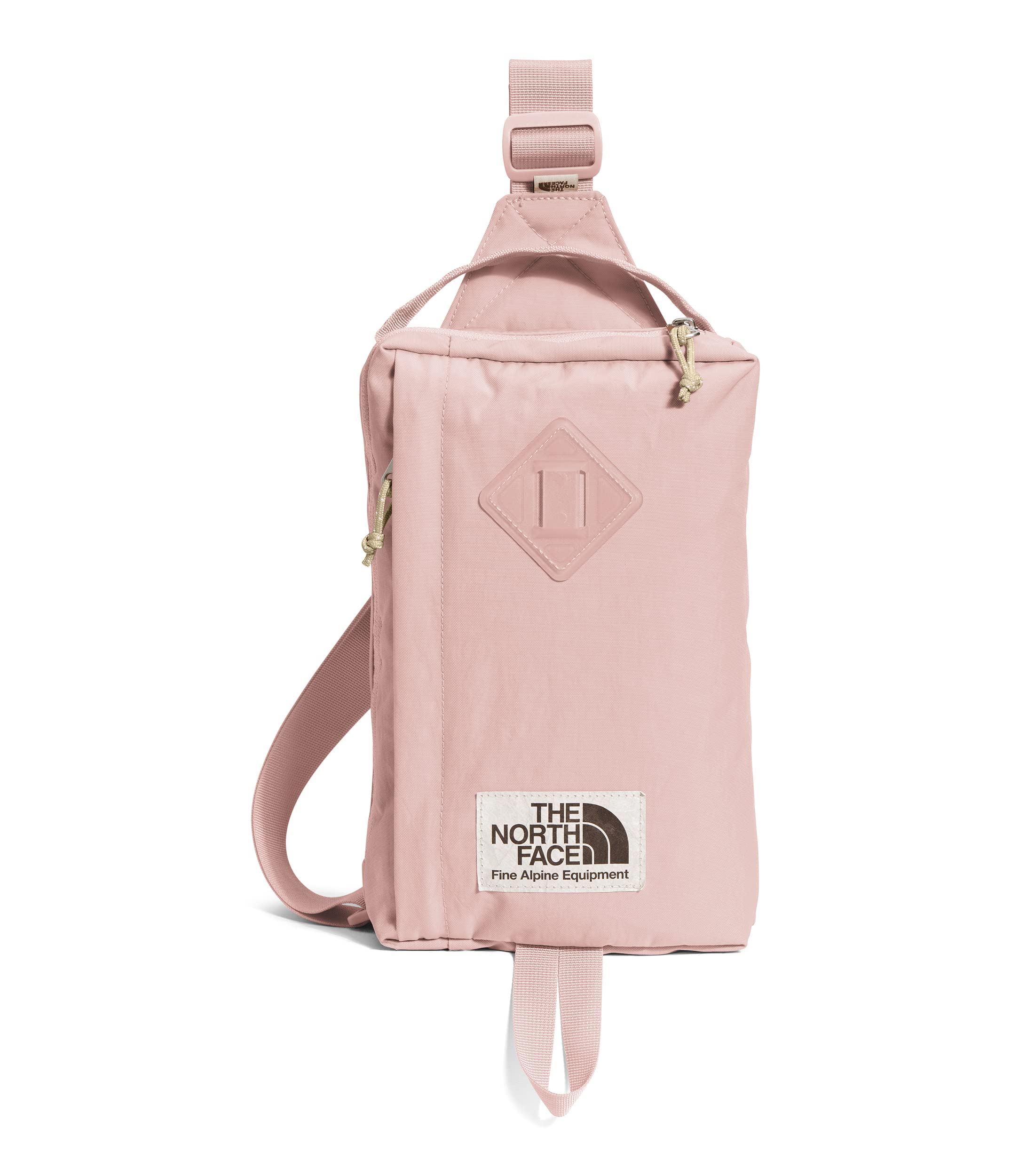 #104 NWT - THE NORTH FACE Berkeley Field Bag/Slingbag, Pink Moss/Gravel THE NORTH FACE Berkeley Field Bag, Pink Moss/Gravel, On  main image 2