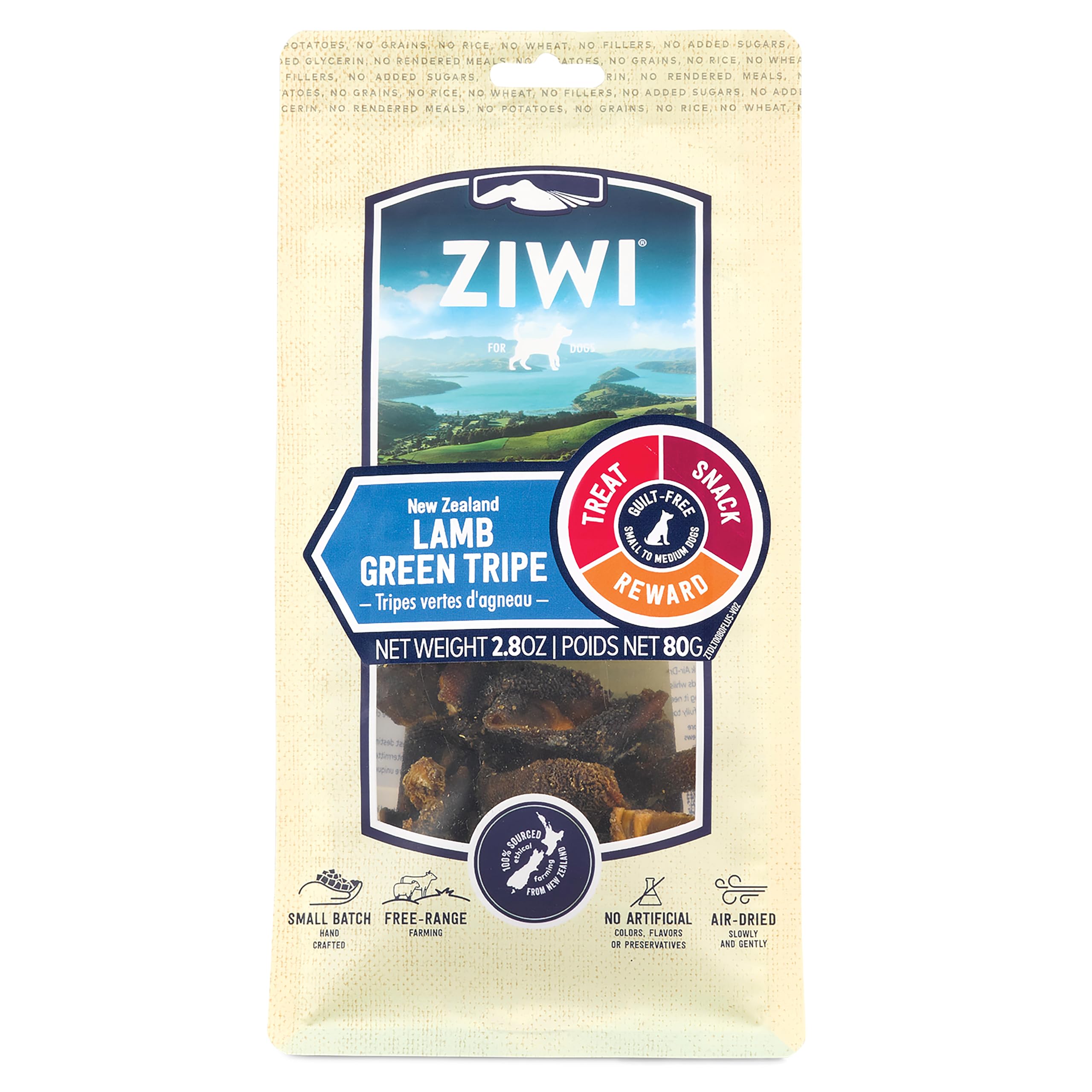 Ziwi - Brandclub - ZIWI Air-Dried Lamb Green Tripe Dog Chews, Lamb