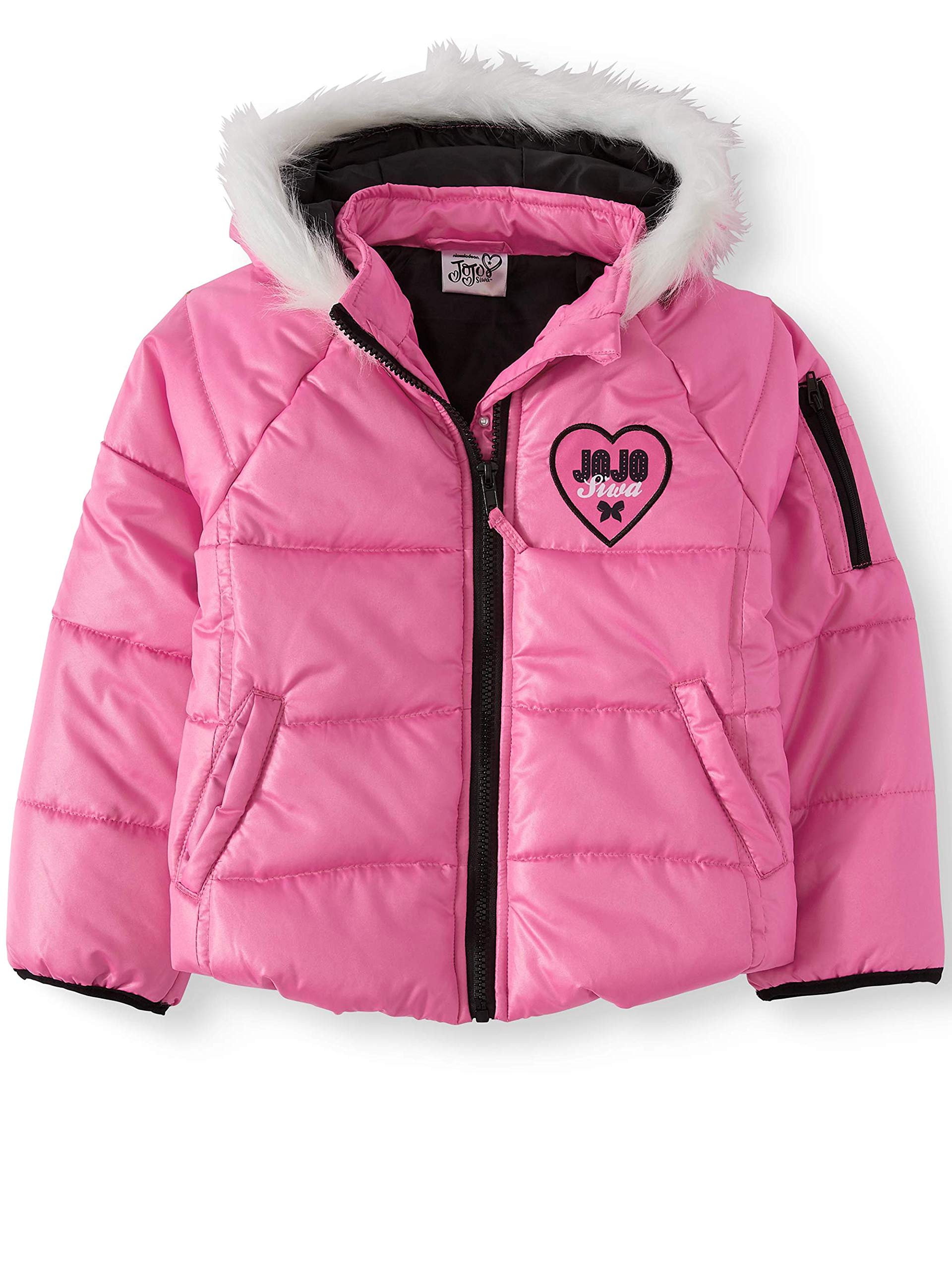 pink jacket jojo siwa winter coat Jojo Siwa Winter Coat Puffer Jacket Images Jojo Siwa Girls' Puffer