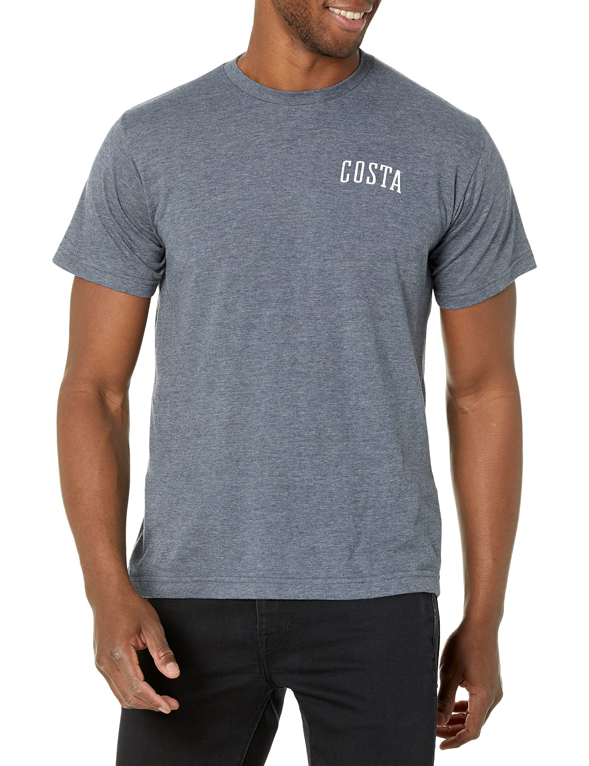 Costa Del Mar Emblem Bass Short Sleeve Crewneck T-Shirt - Men's Regular Fit, Tagless, Fishing & Outdoor Apparel - View #7
